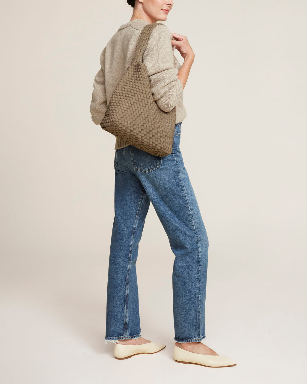 Nomad, Cashmere, Medium Hobo Bag
