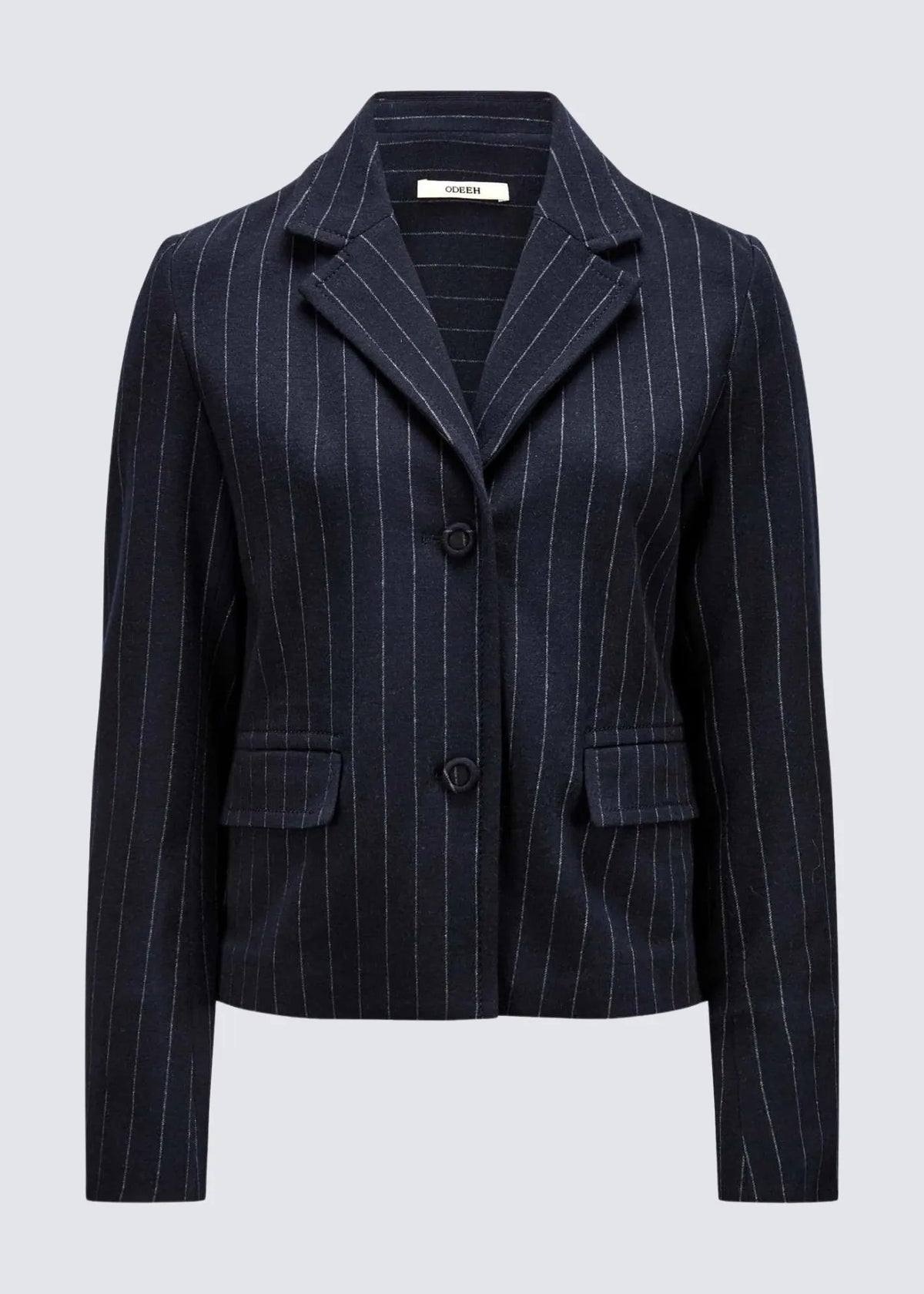 Odeeh, Flannel, Pin Stripe Navy, Blazer