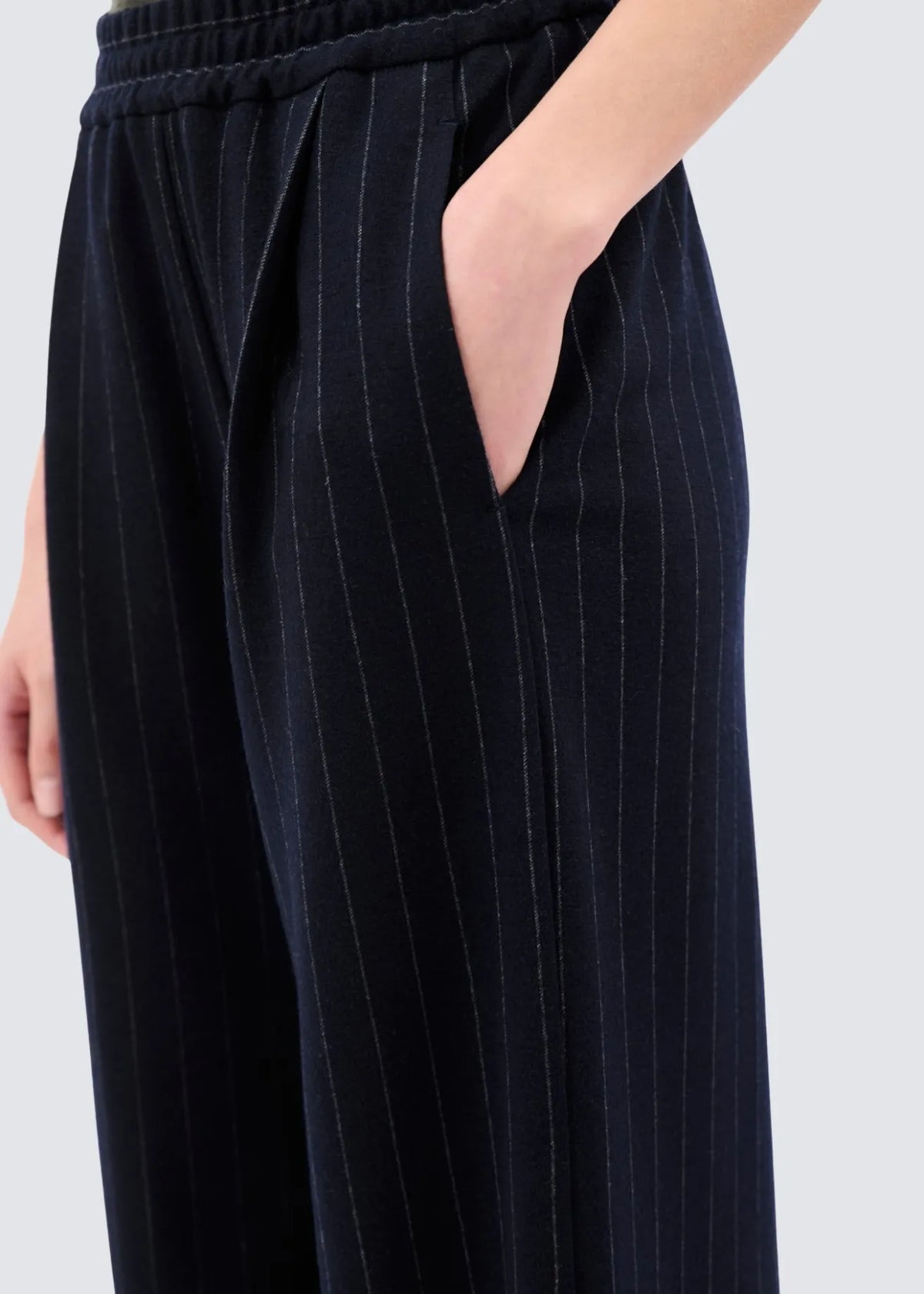 Odeeh, Flannel, Pin Stripe Navy, Hose