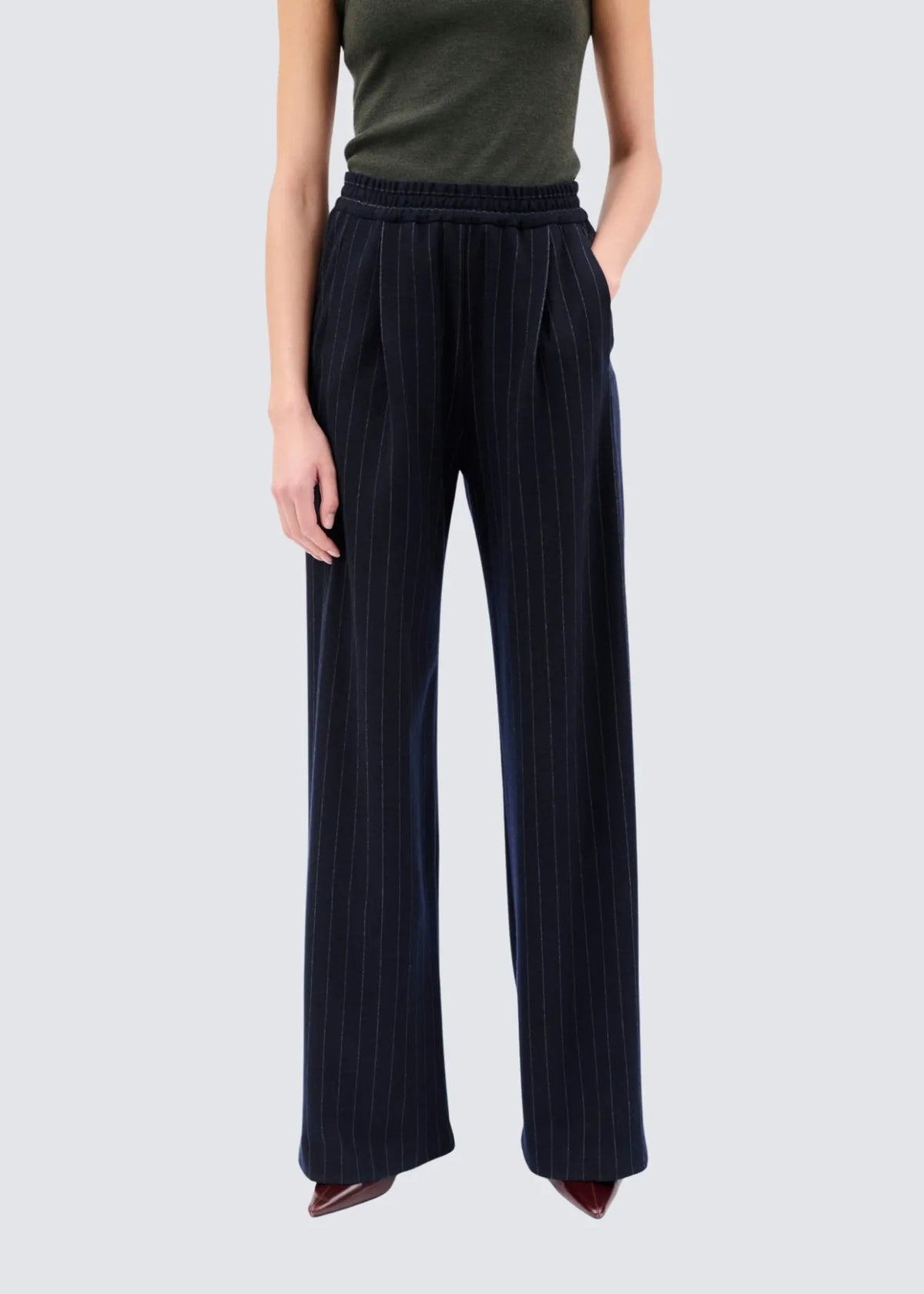 Odeeh, Flannel, Pin Stripe Navy, Hose
