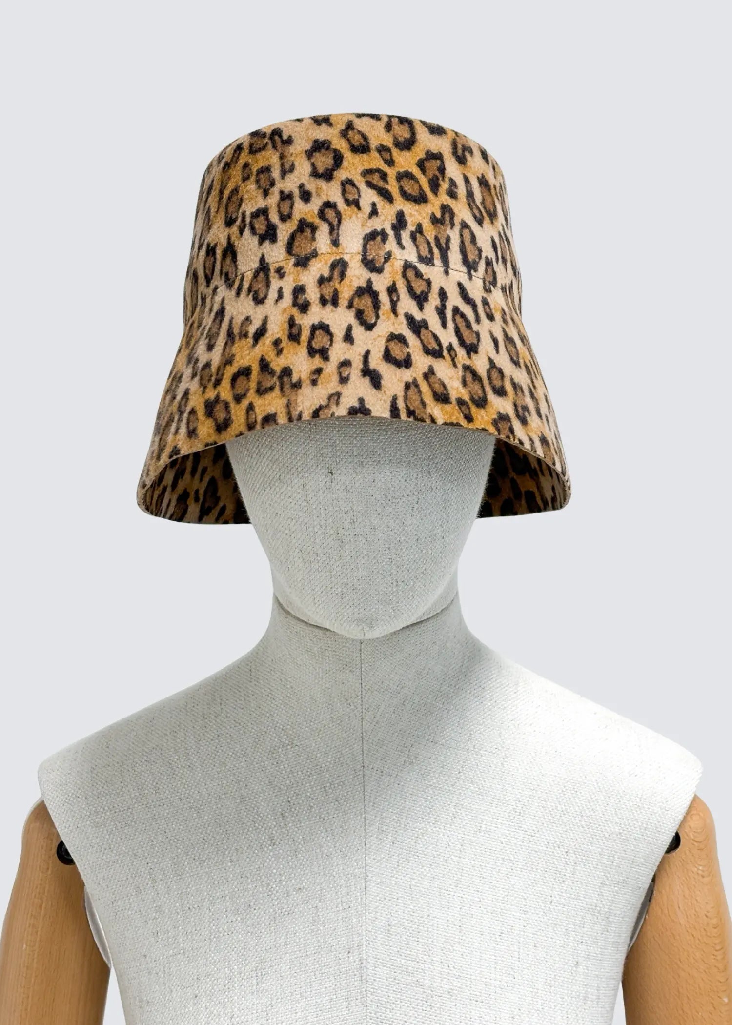 Odeeh, Leopard, Dark Camel, Bucket Hat