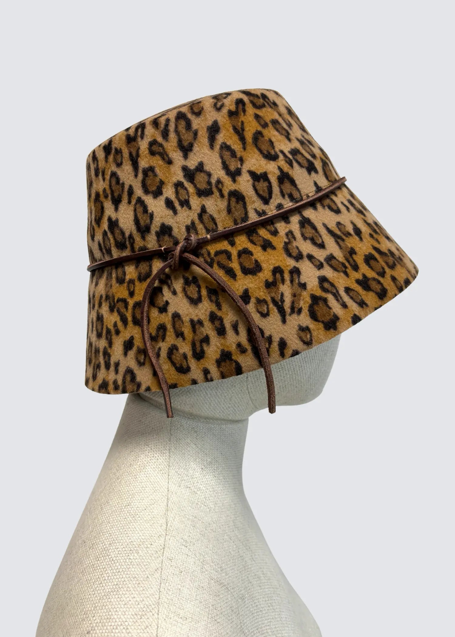 Odeeh, Leopard, Dark Camel, Bucket Hat