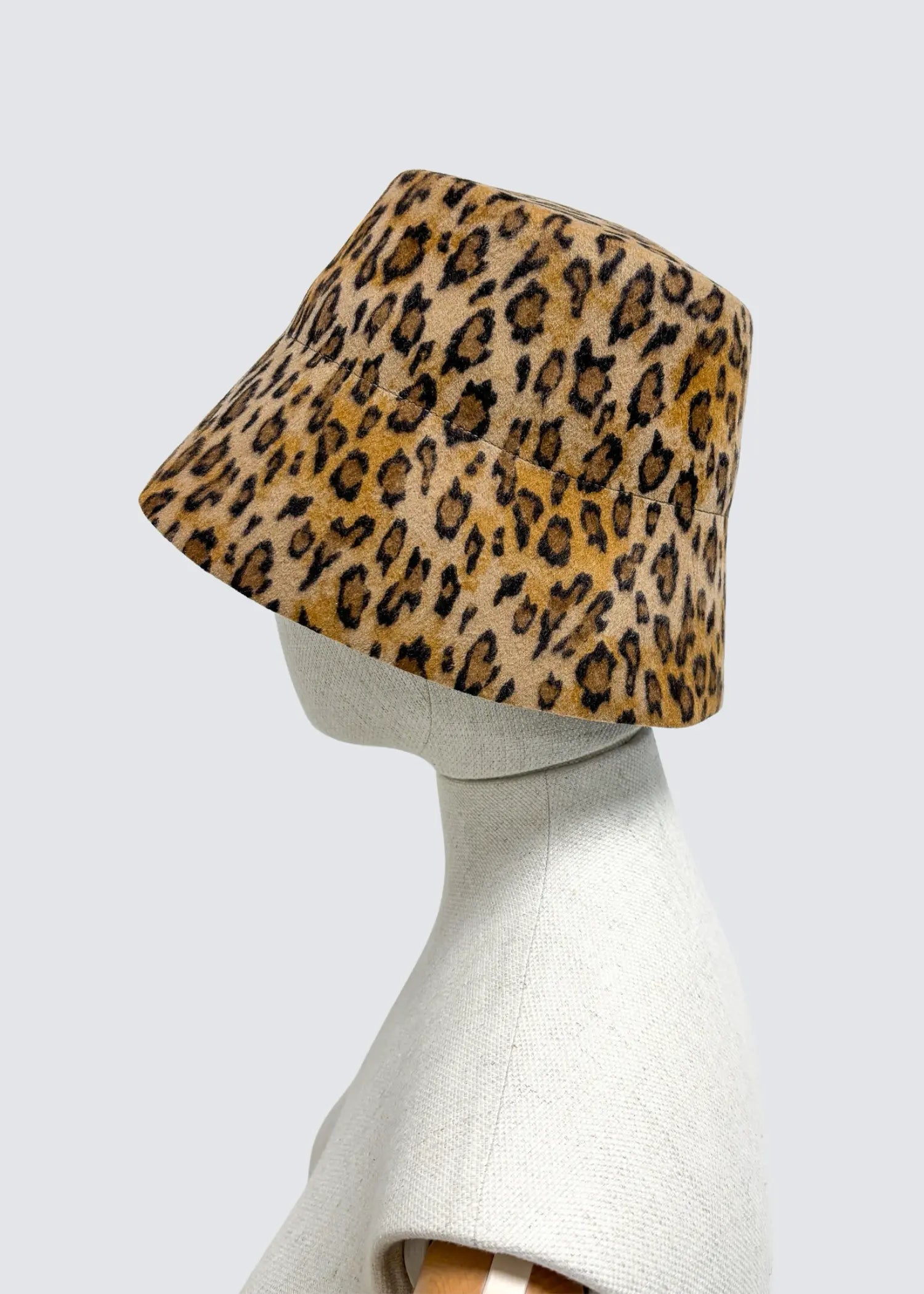 Odeeh, Leopard, Dark Camel, Bucket Hat