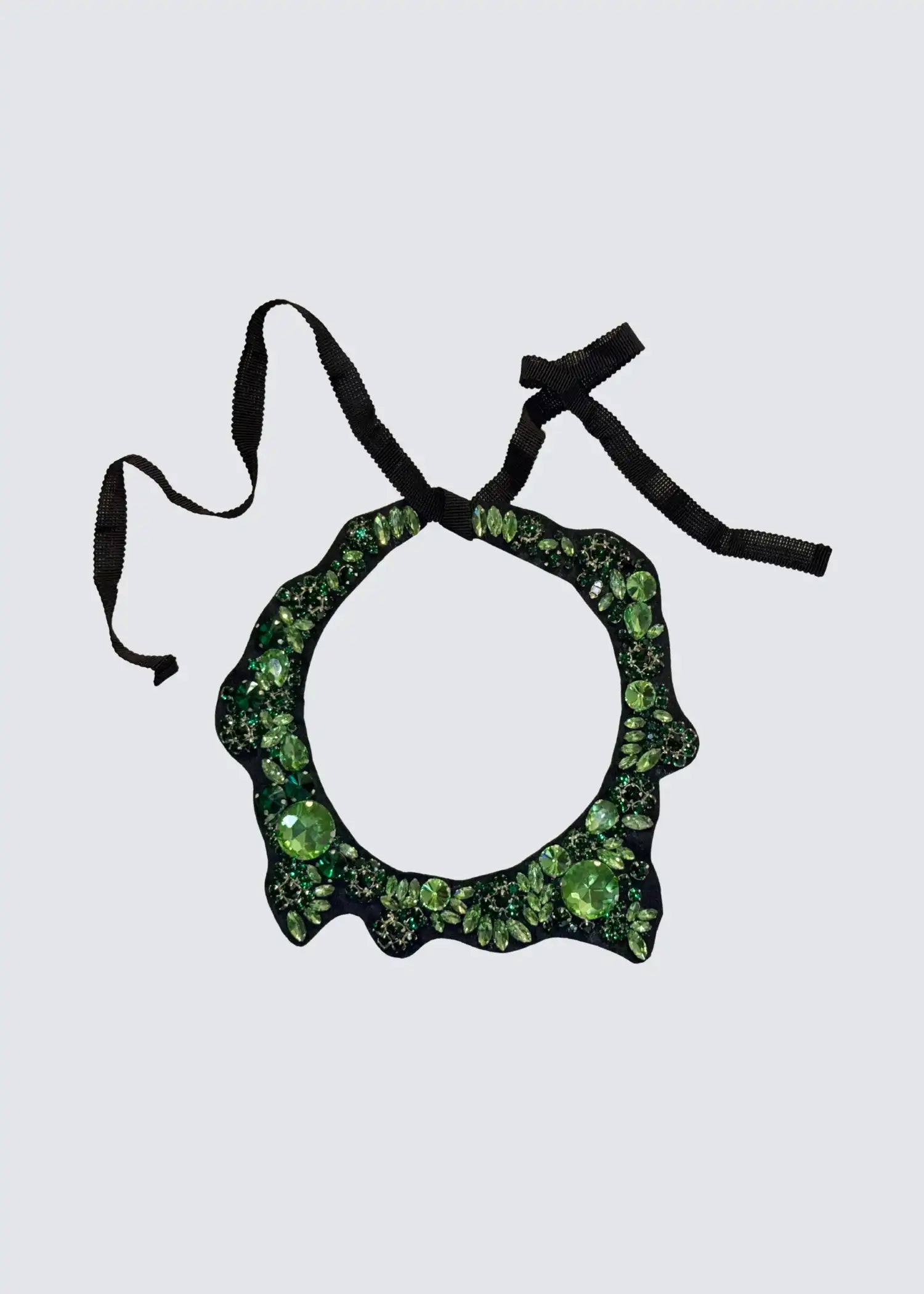 Odeeh, Rhinestone Collier, Jade, Kette