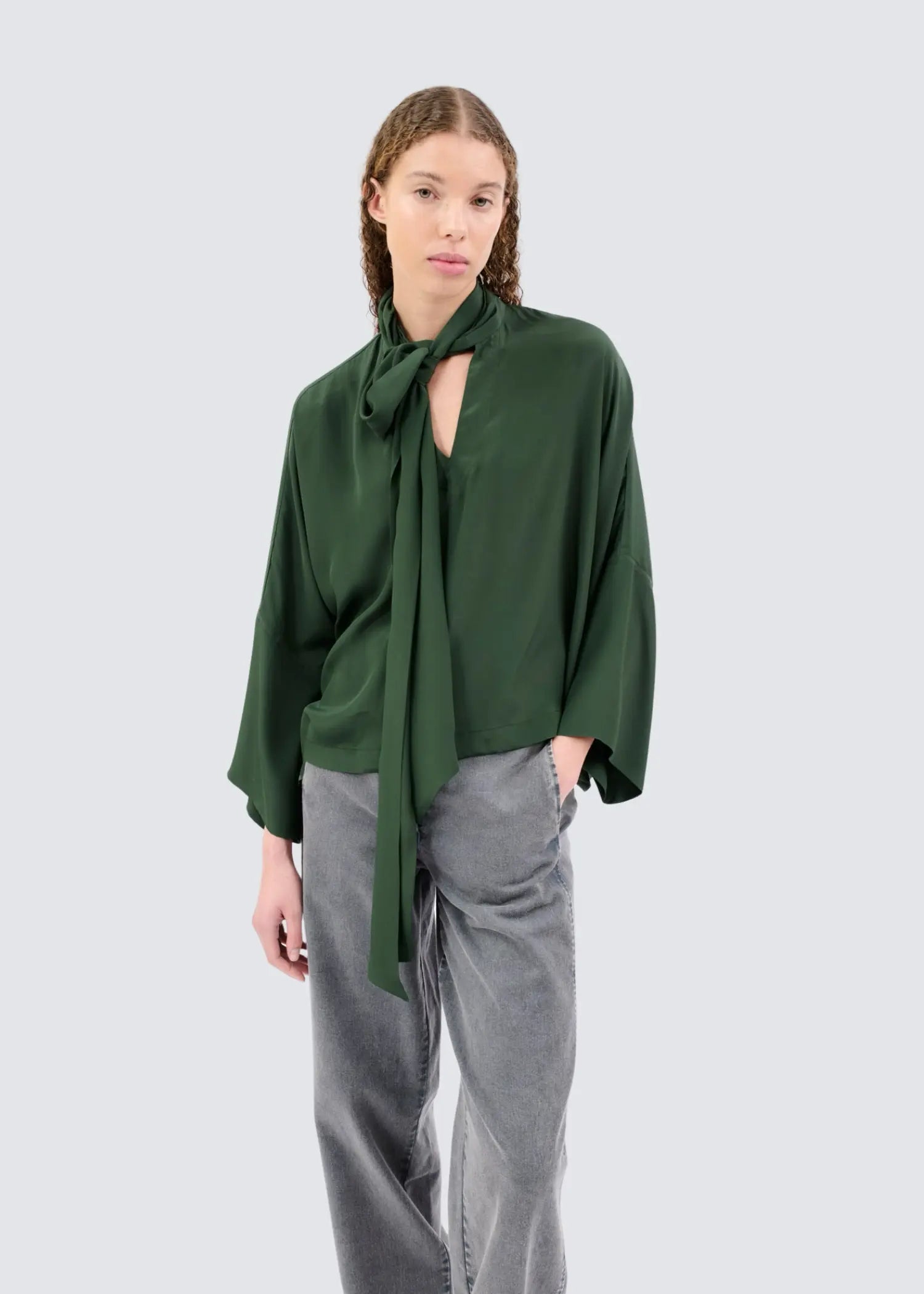 Odeeh, Silk Acetate, Night Forest, Bluse