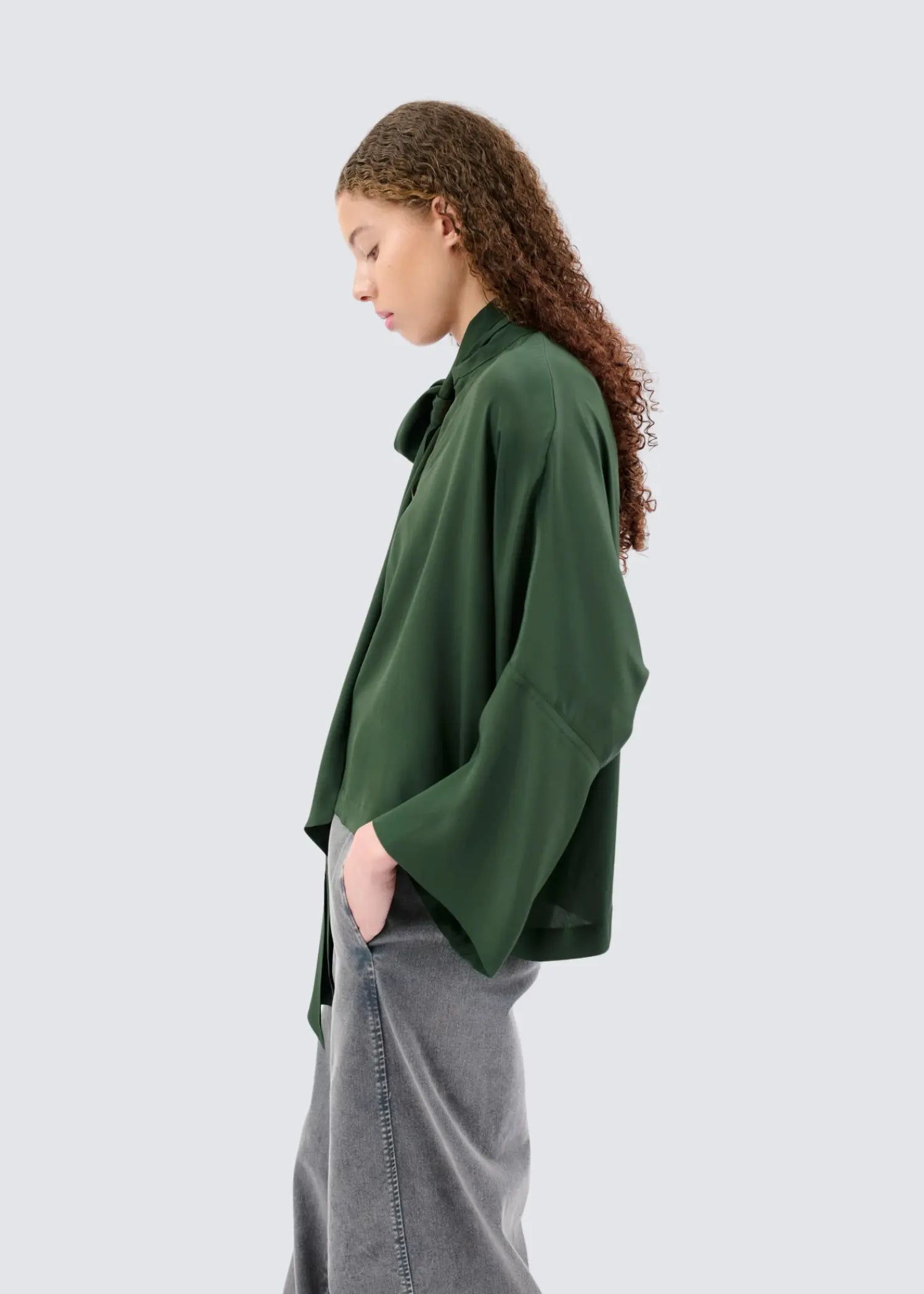 Odeeh, Silk Acetate, Night Forest, Bluse