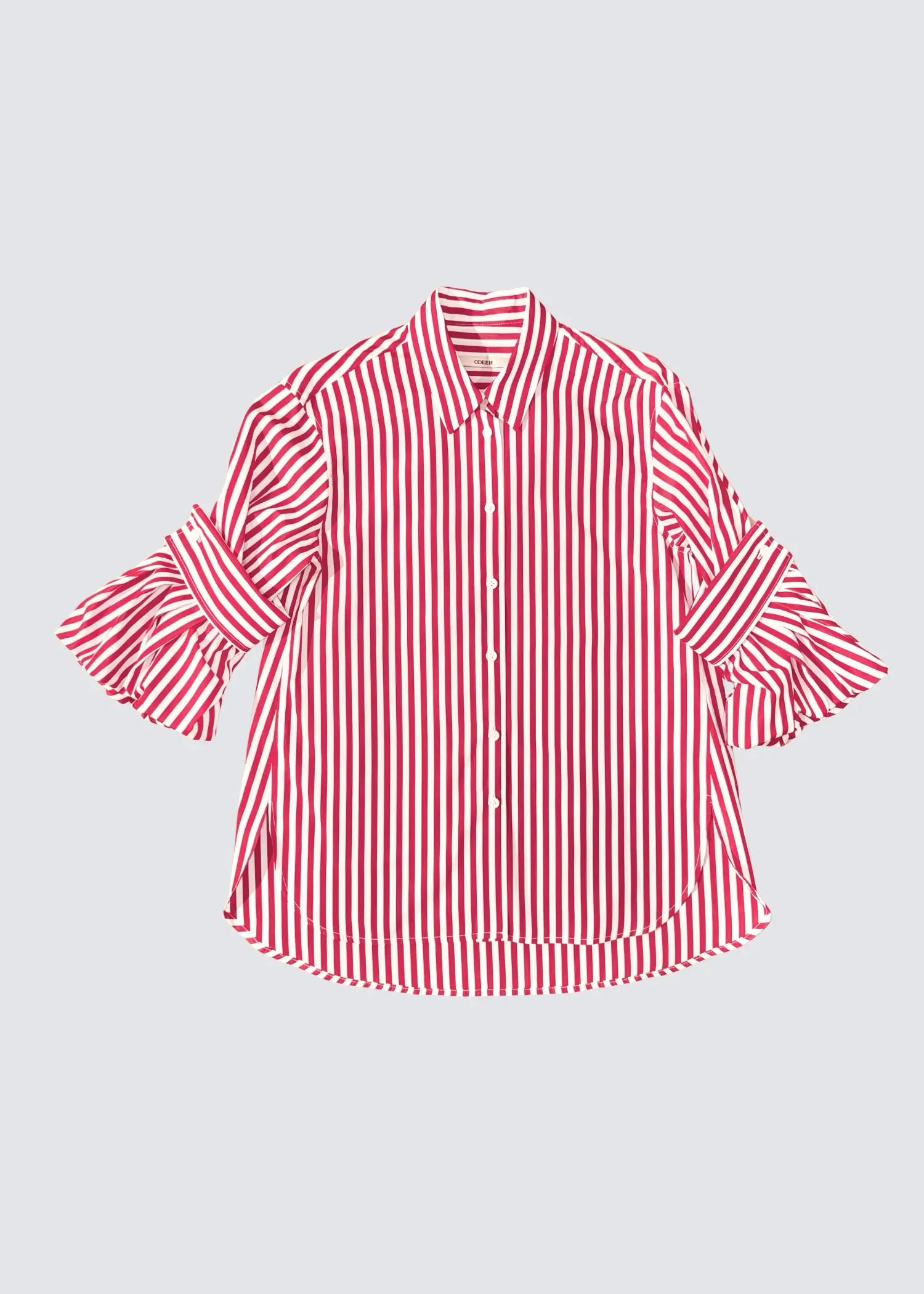 Odeeh, Thomas Mason/Roman Stripe, True Red, Bluse