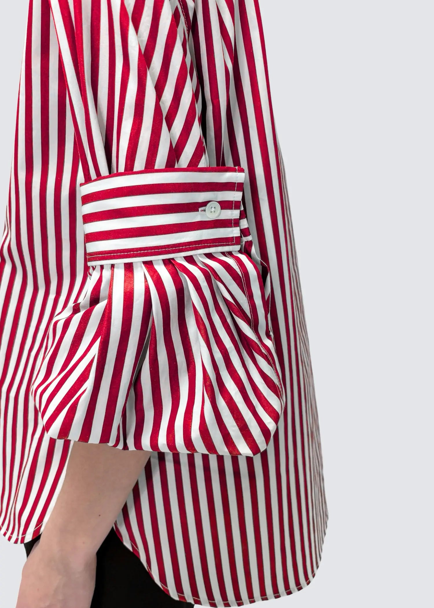 Odeeh, Thomas Mason/Roman Stripe, True Red, Bluse