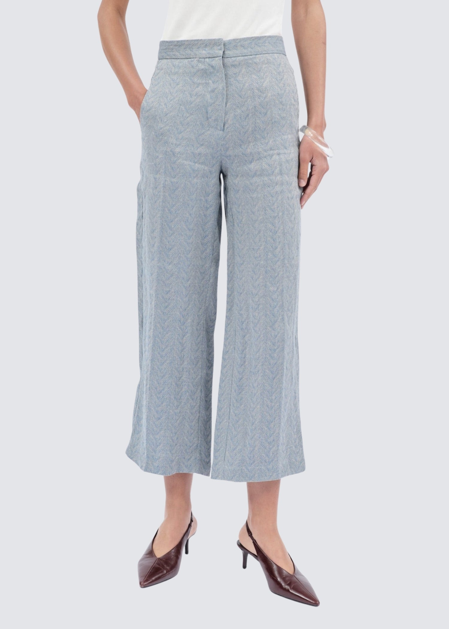 Odeeh, Fancy Herringbone, Foggy Blue, Hose