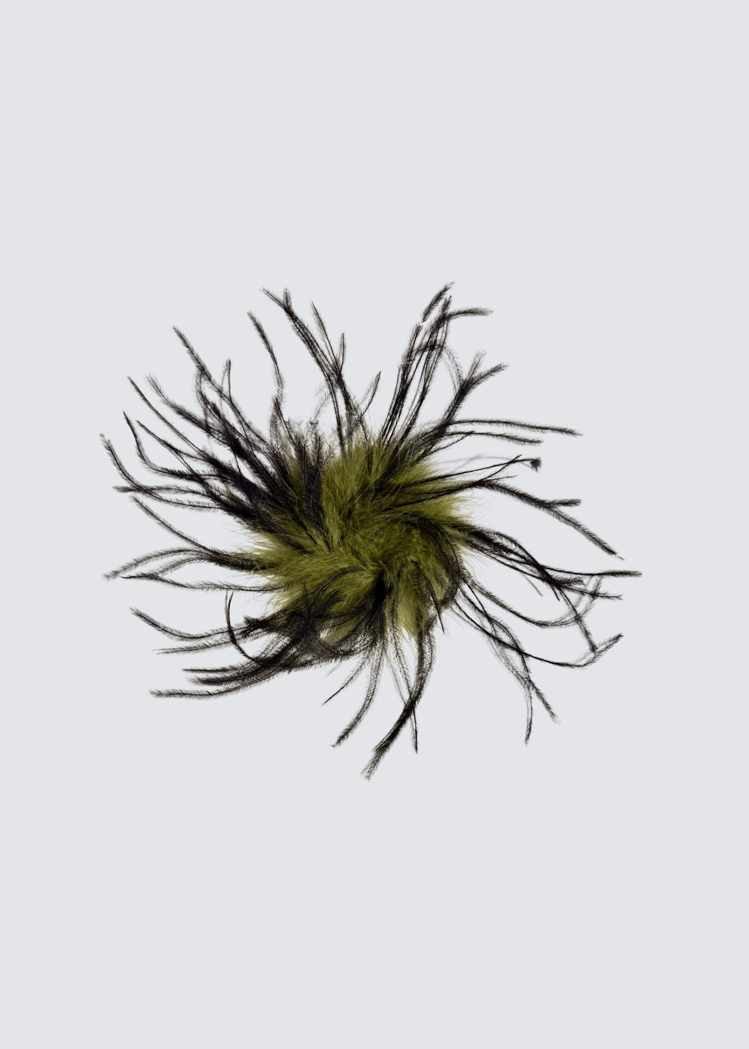 Odeeh, Feather, Black Green, Brosche