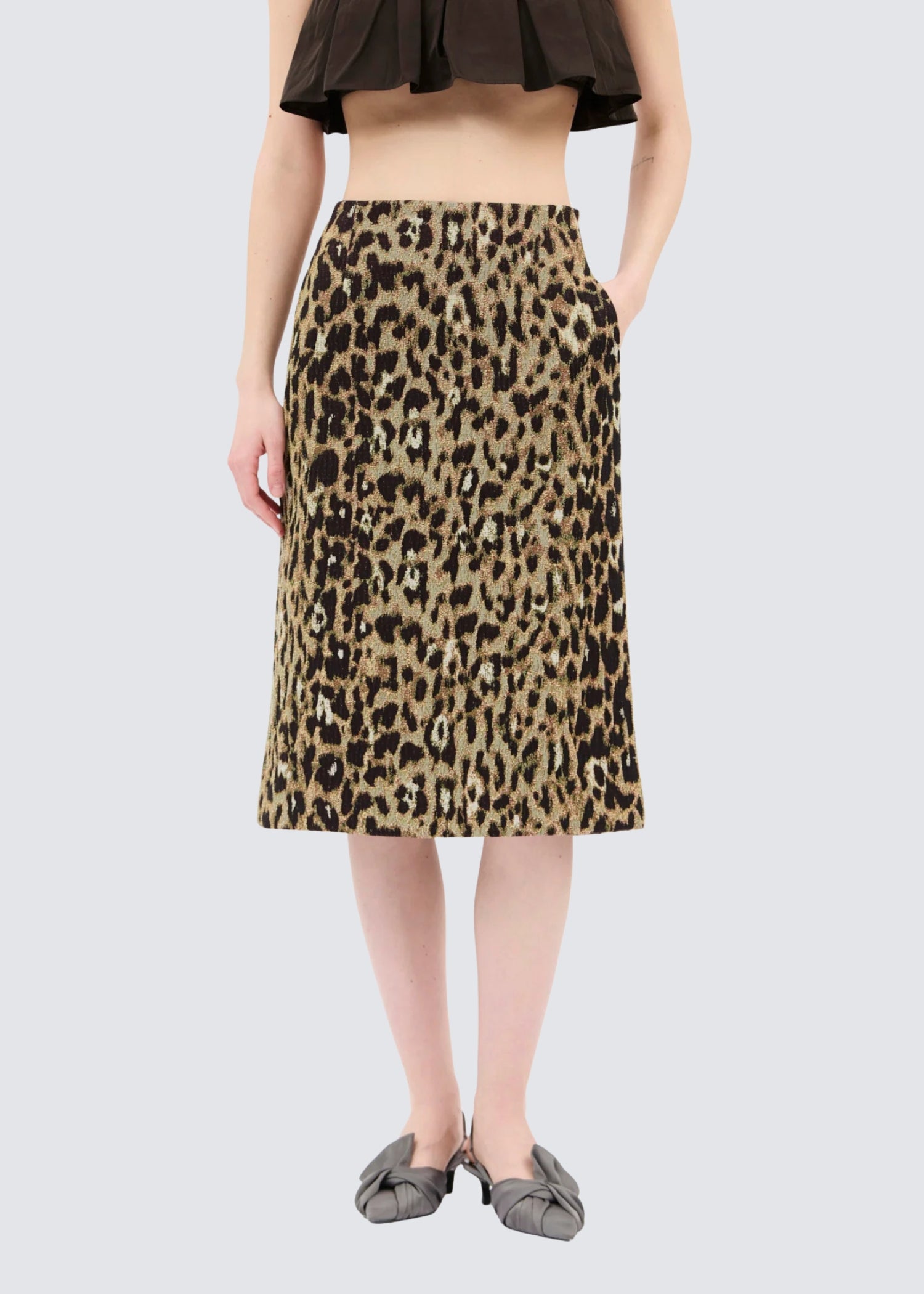 Odeeh, Jacquard Leo, Brown Olive, Rock