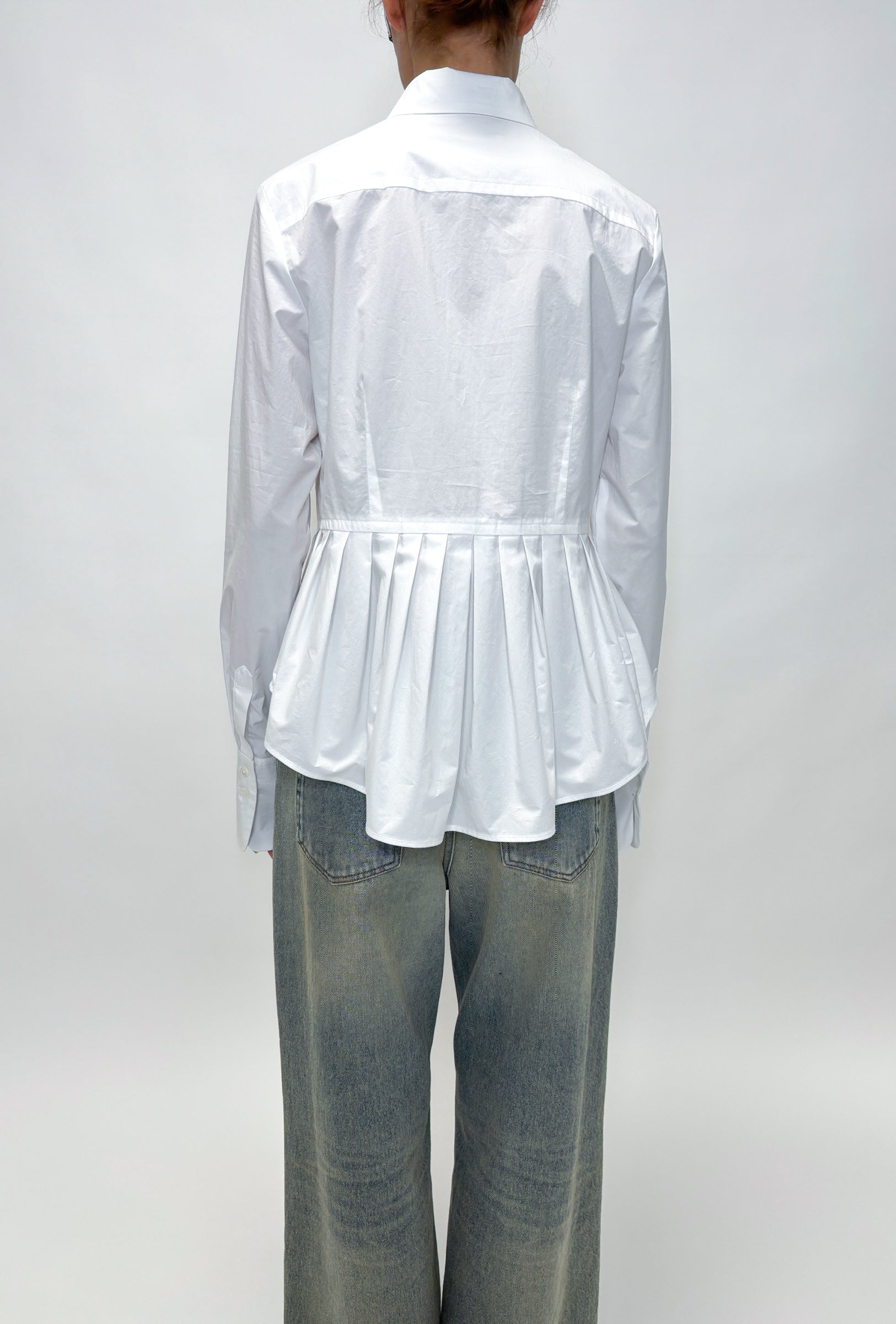 Odeeh, Poplin, White, Bluse