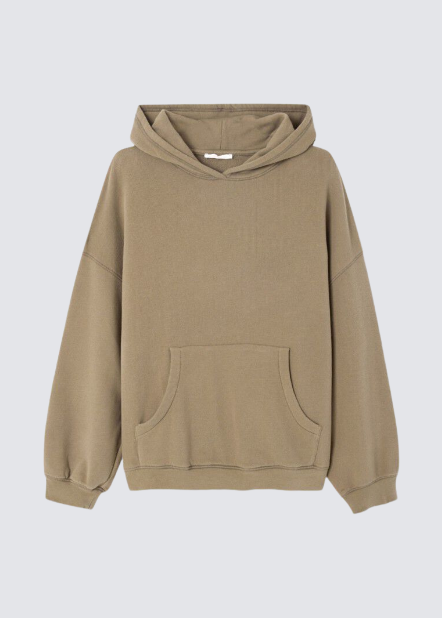 American Vintage Kapuzenpullover aus Baumwollmaterial in khaki - Flatshot