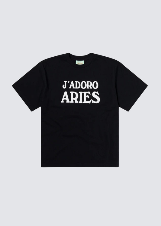 J'Adoro Aries, Black, T-Shirt