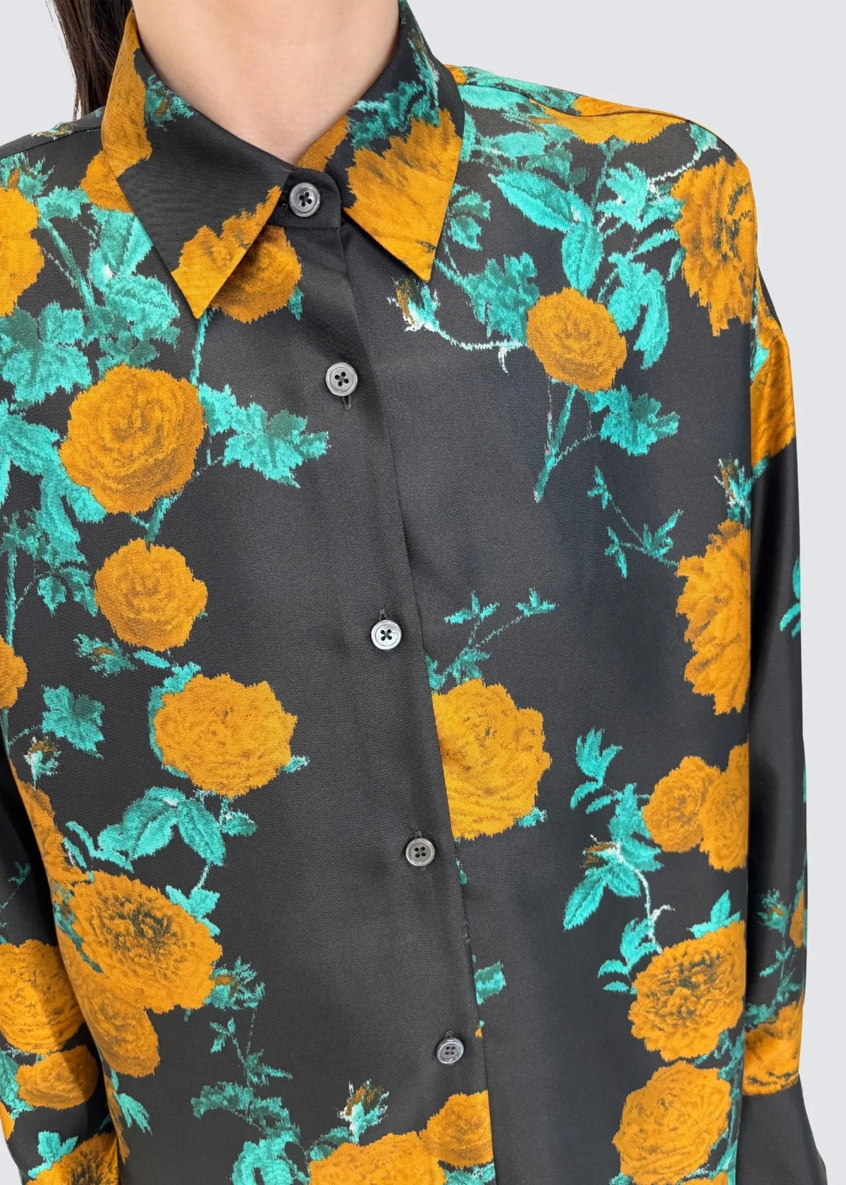 Odeeh, Chine Carnations, Ocker, Bluse