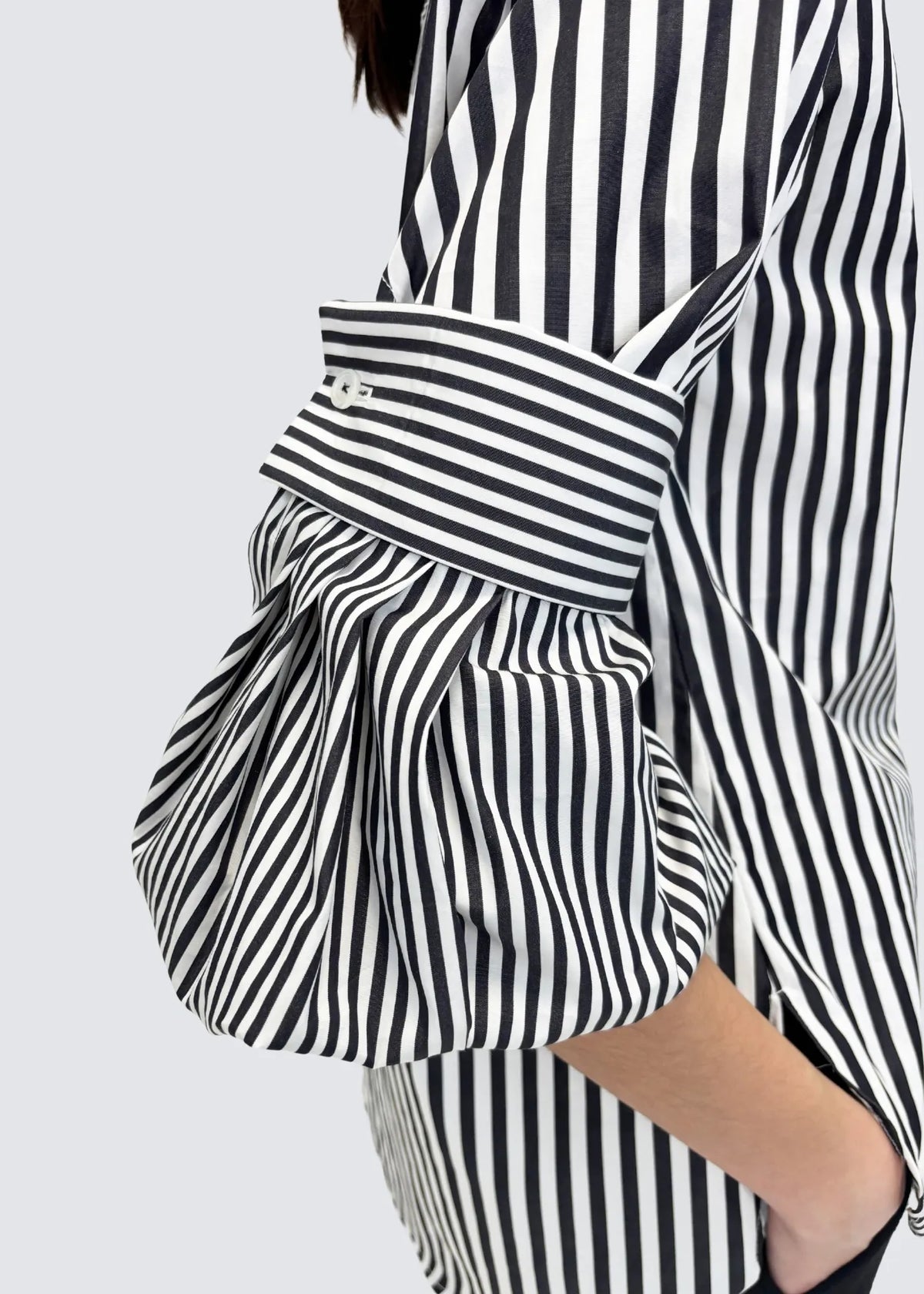 Odeeh, Roman Stripe, Black/White, Bluse