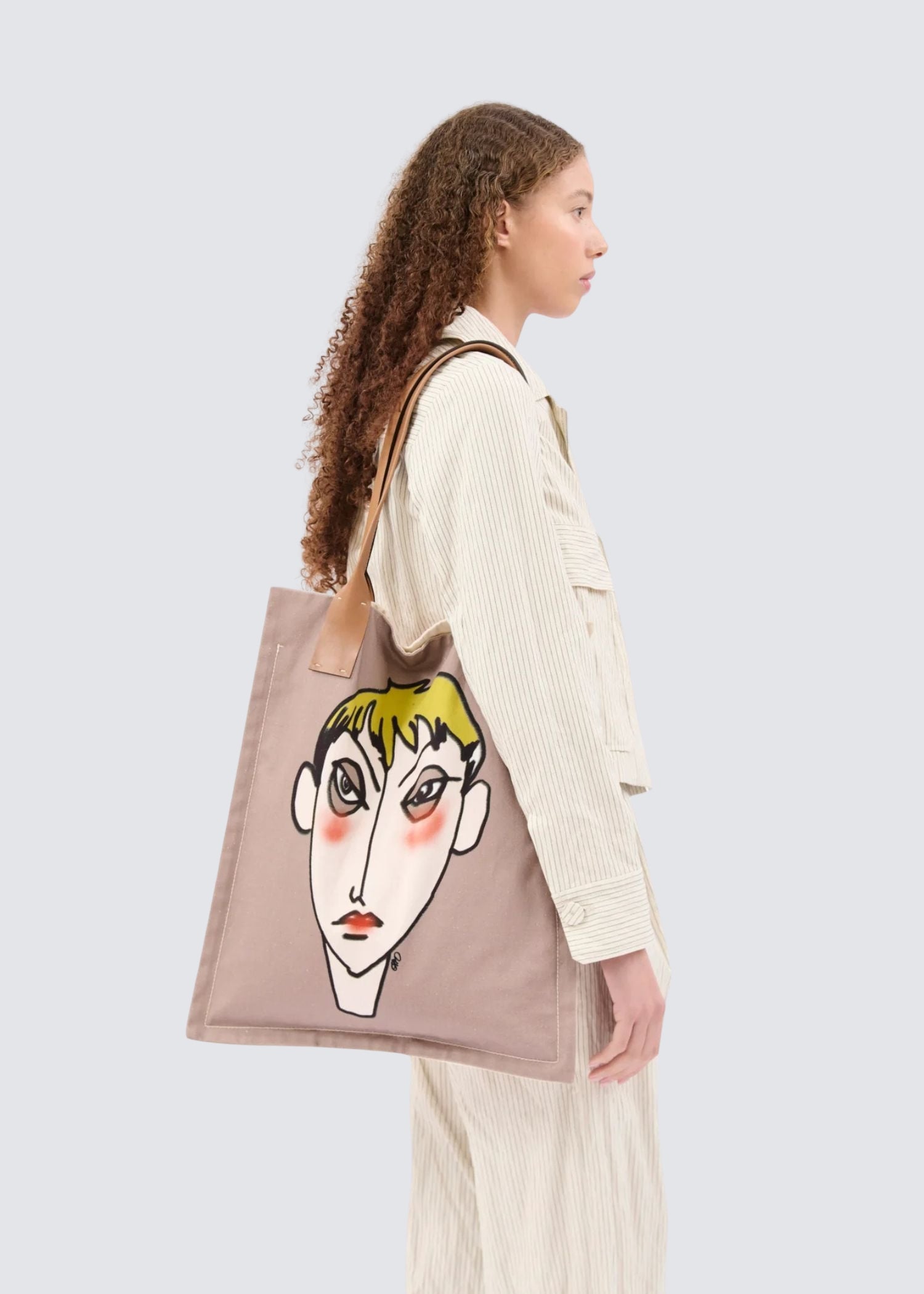 Painting, Dusty Brown, Tasche