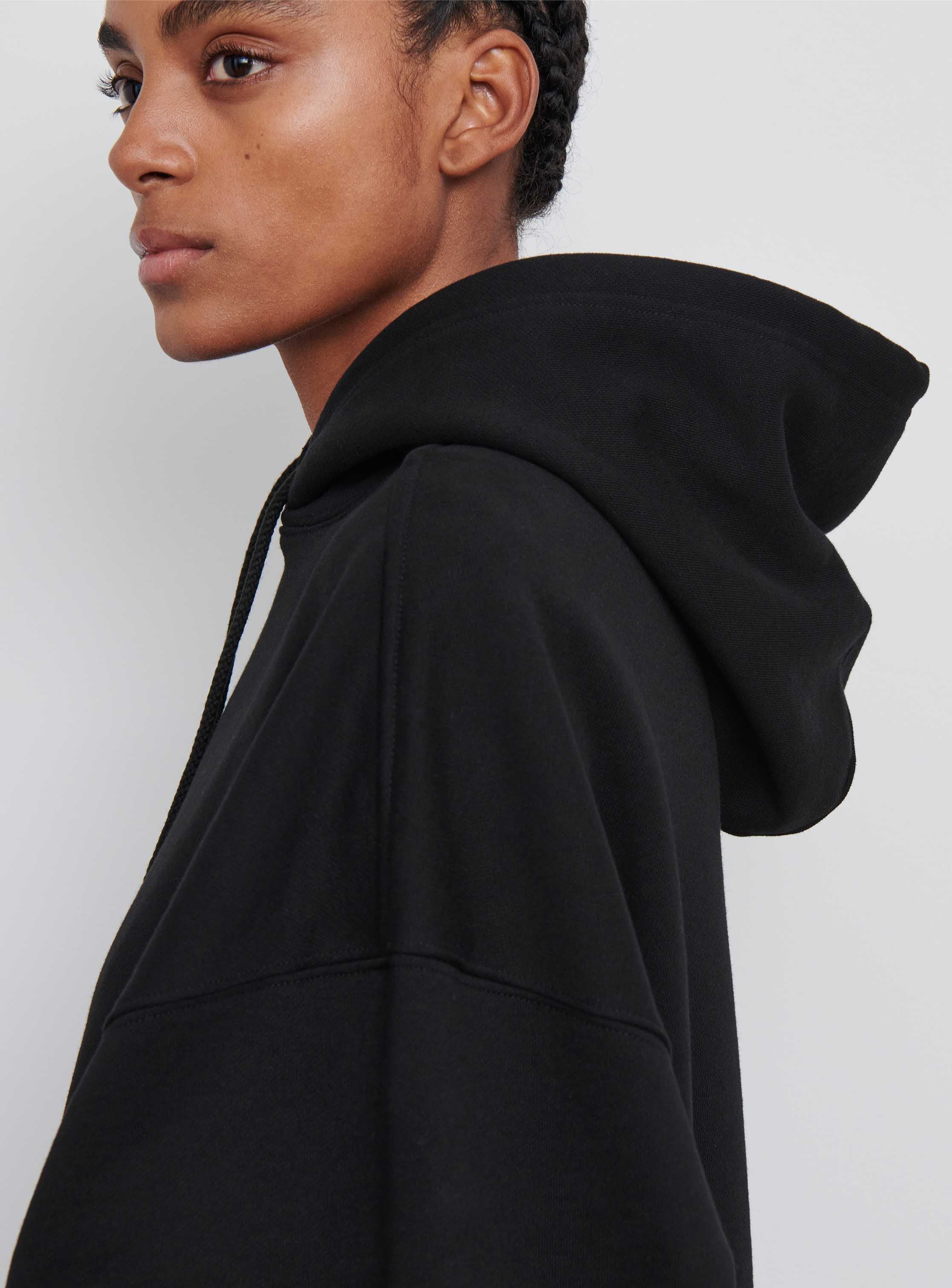 Black dress hoodie online