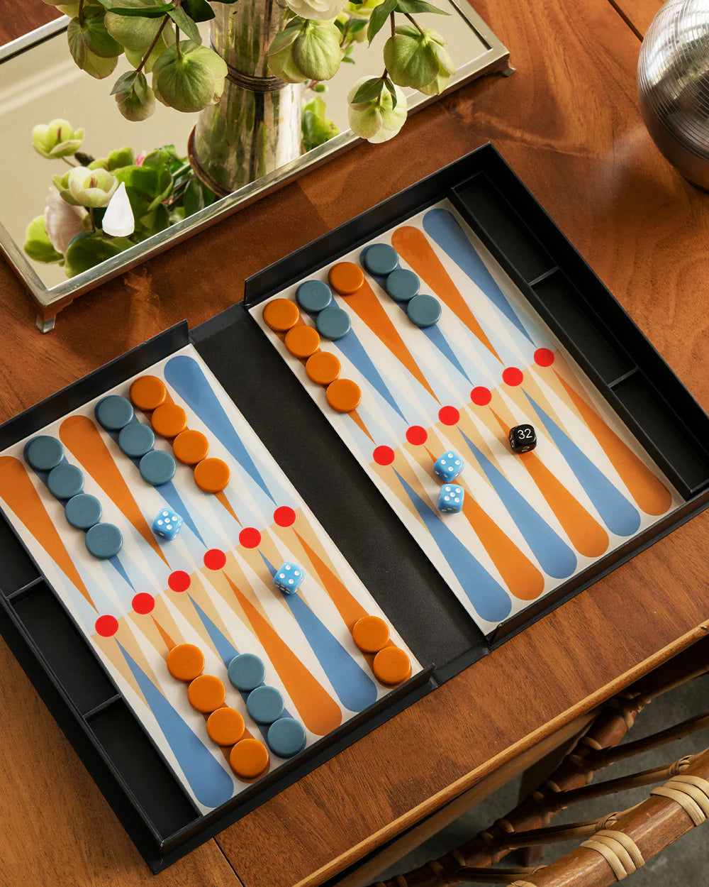 Backgammon, Anthracite, Spiel-Set