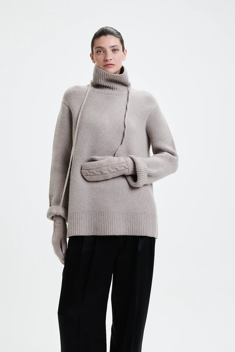 Mittens, Taupe, Handschuhe