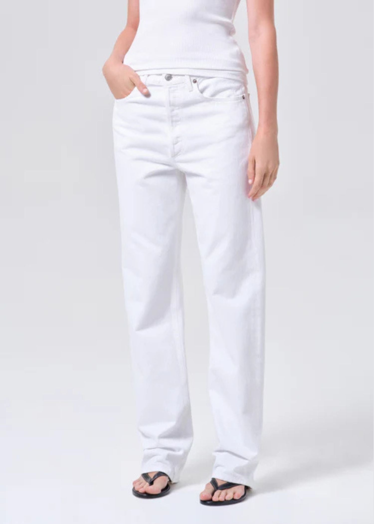 90's, Mid Rise Straight, Marshmallow, Jeans