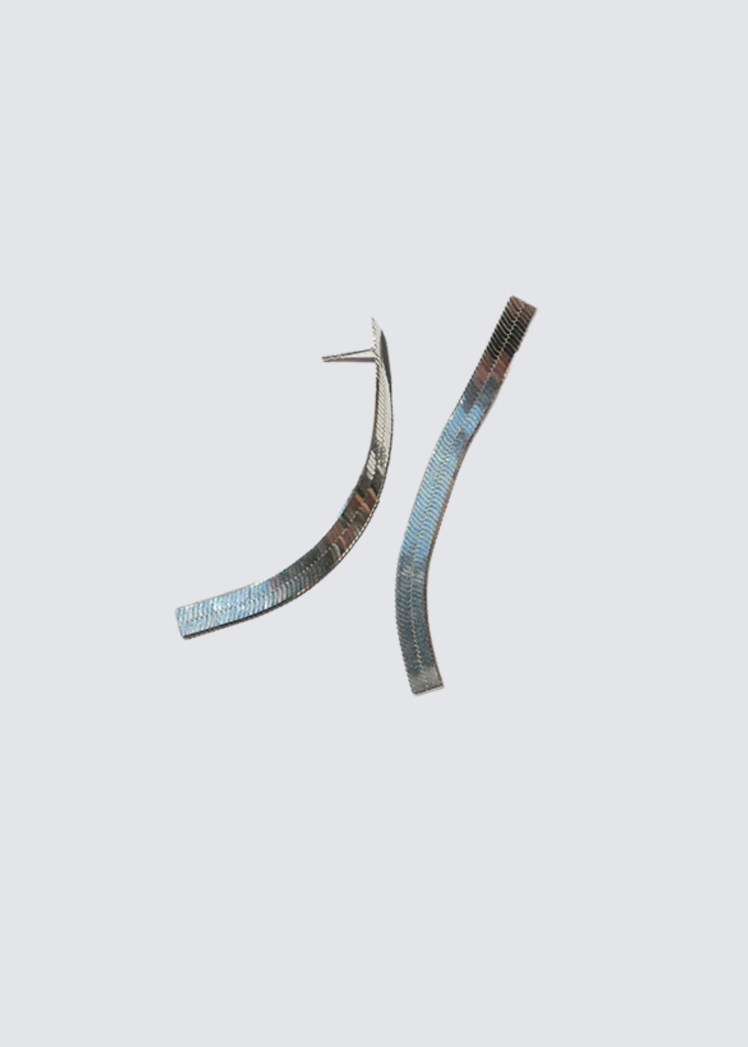 Short Fluid, 925 Sterling Silver, Ohrringe