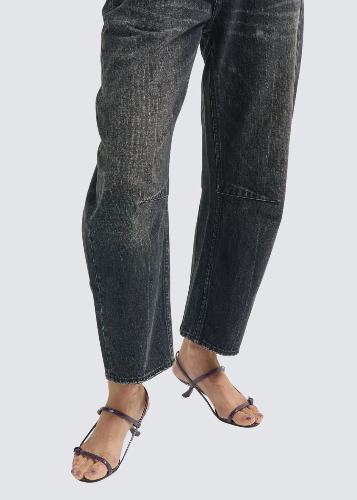 R13, Articulated Knee X-Boyfriend, Brixton Black, Jeans