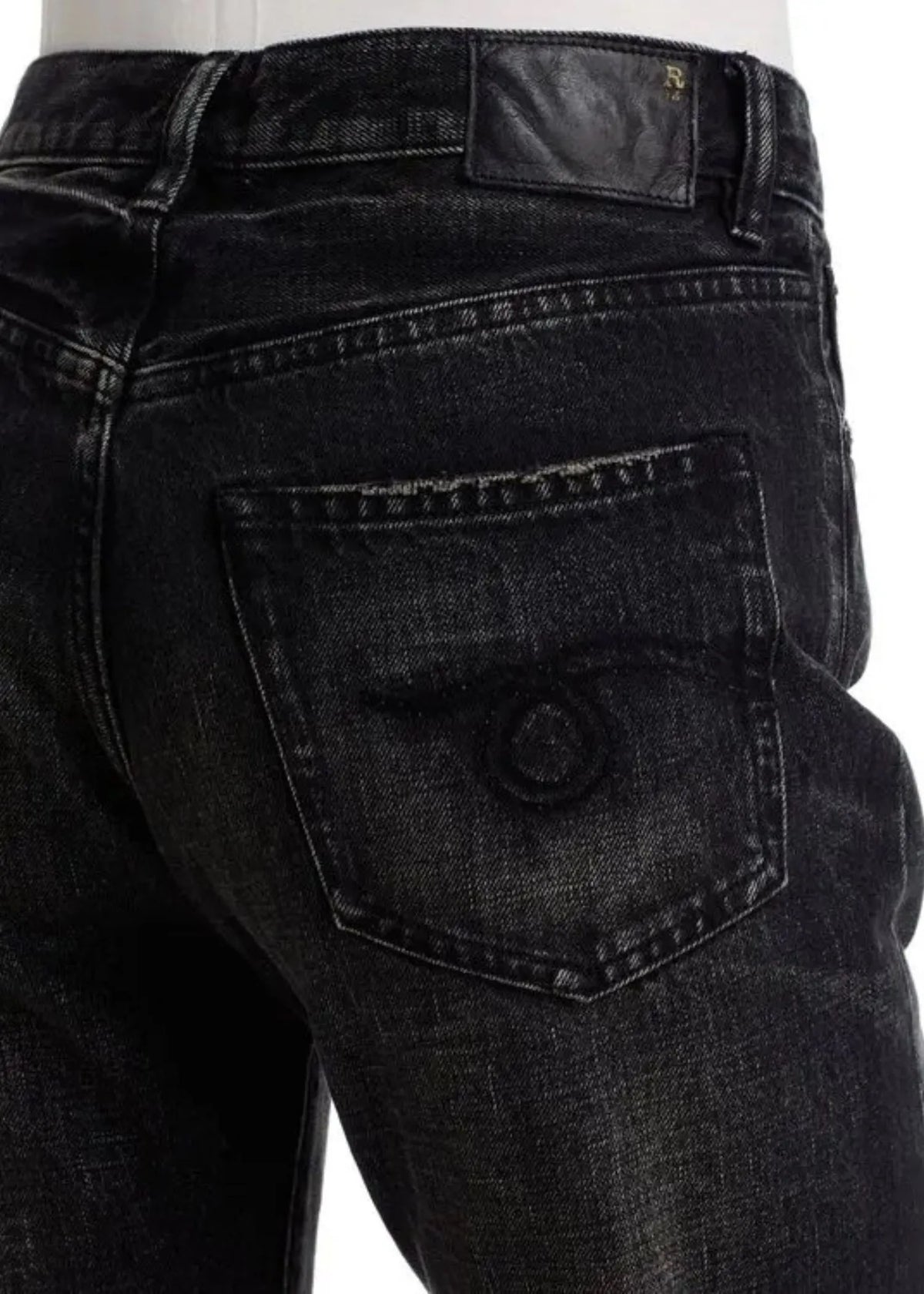R13, Boyfriend, Brixton Black, Jeans