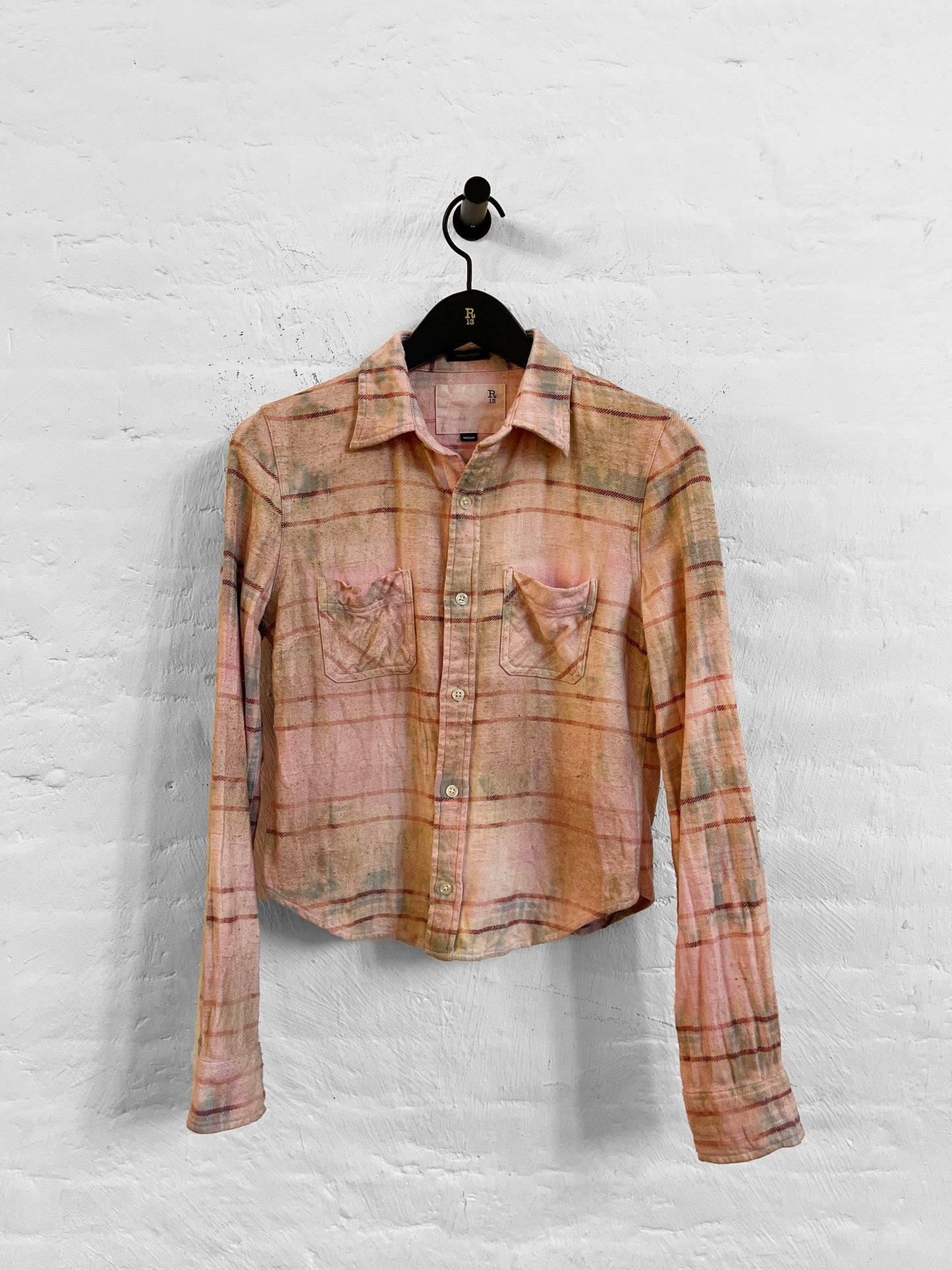 Shrunken Workshirt, Pink Plaid, Hemd