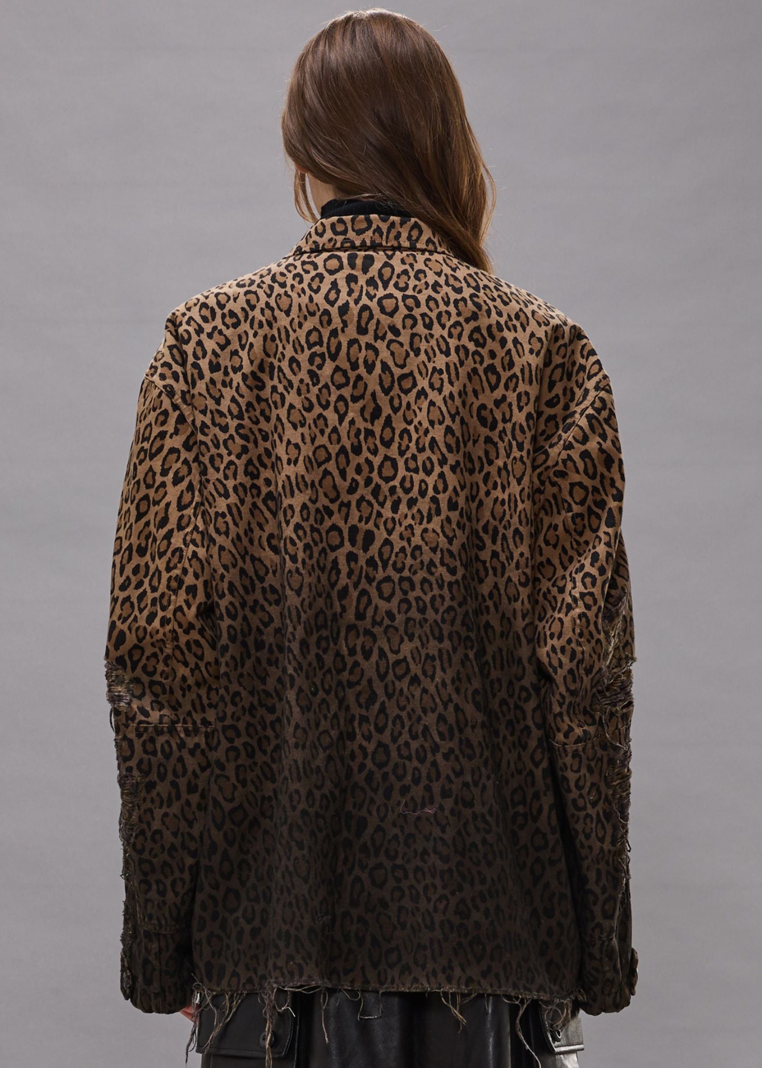 R13, Shredded Leopard Abu, Brown Leopard, Jacke