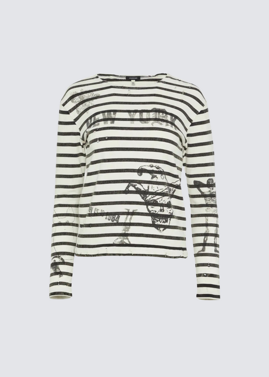 Patch Breton, Black and White, Longsleeve