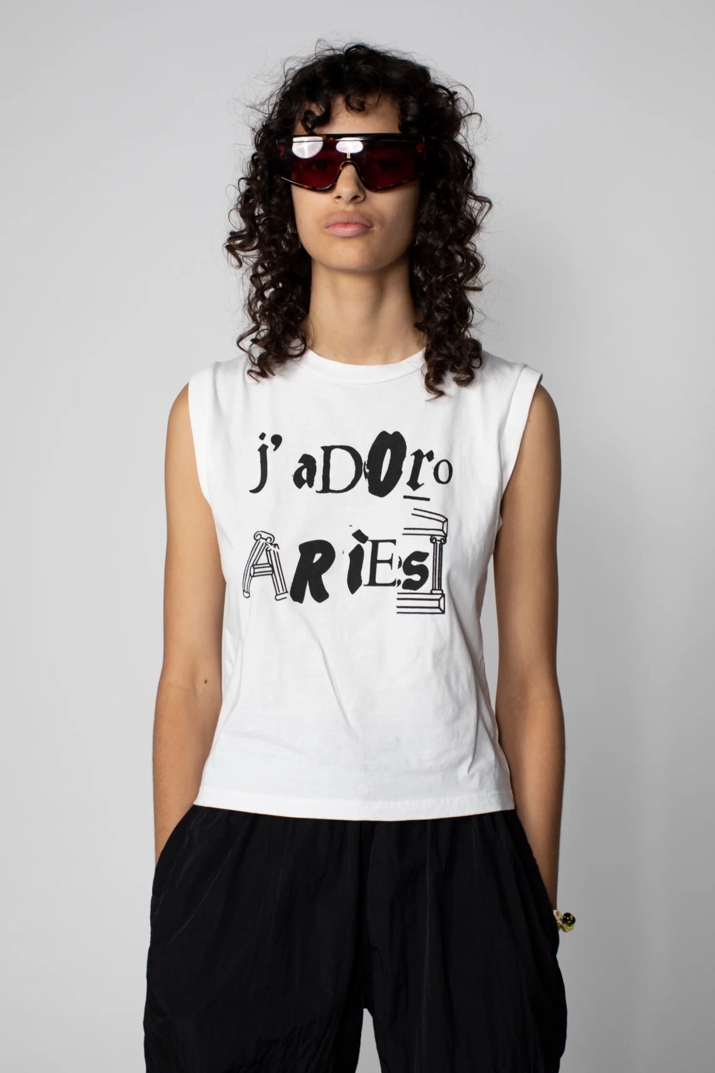 J'Adoro Ransom, White, T-Shirt