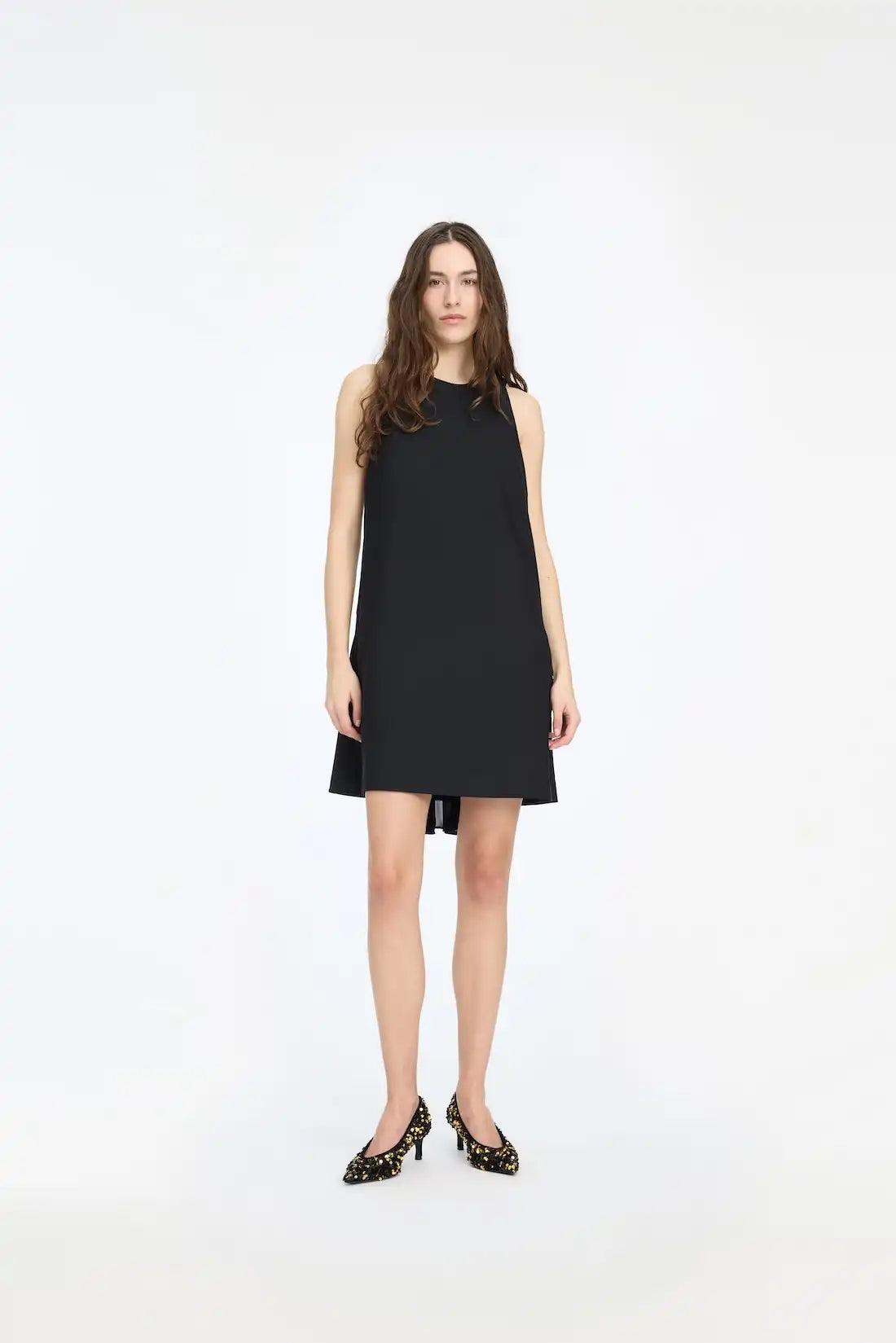 Rotate, Twiggy Crepe Mini, Black, A-Linie Kleid