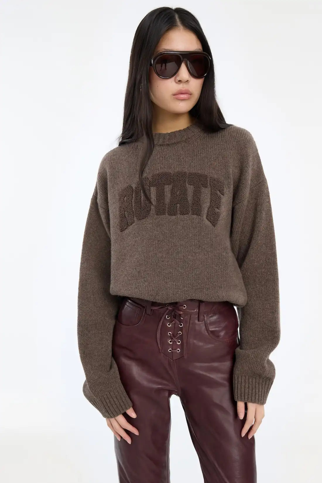 Rotate, Salita Crewneck, Cocoa Brown, Pullover
