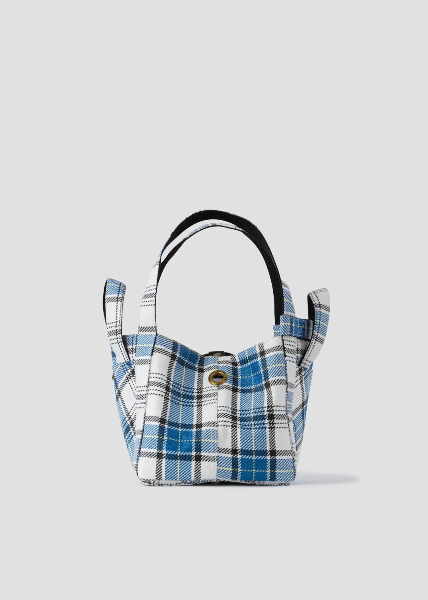 William Fan, Fan Bag S, Blue/White Checked, Tasche
