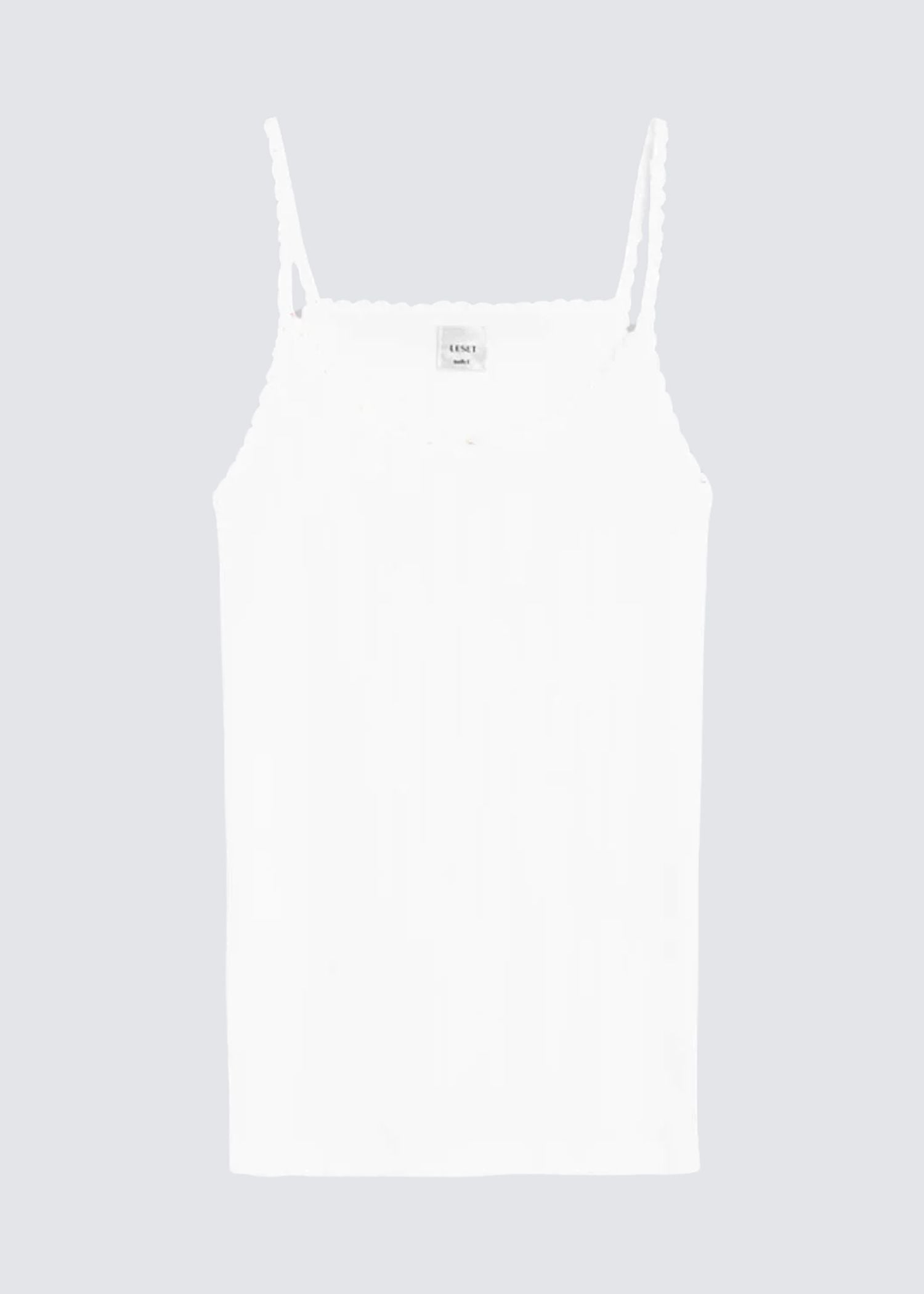 Leset, Pointelle Classic Tank, White, Top