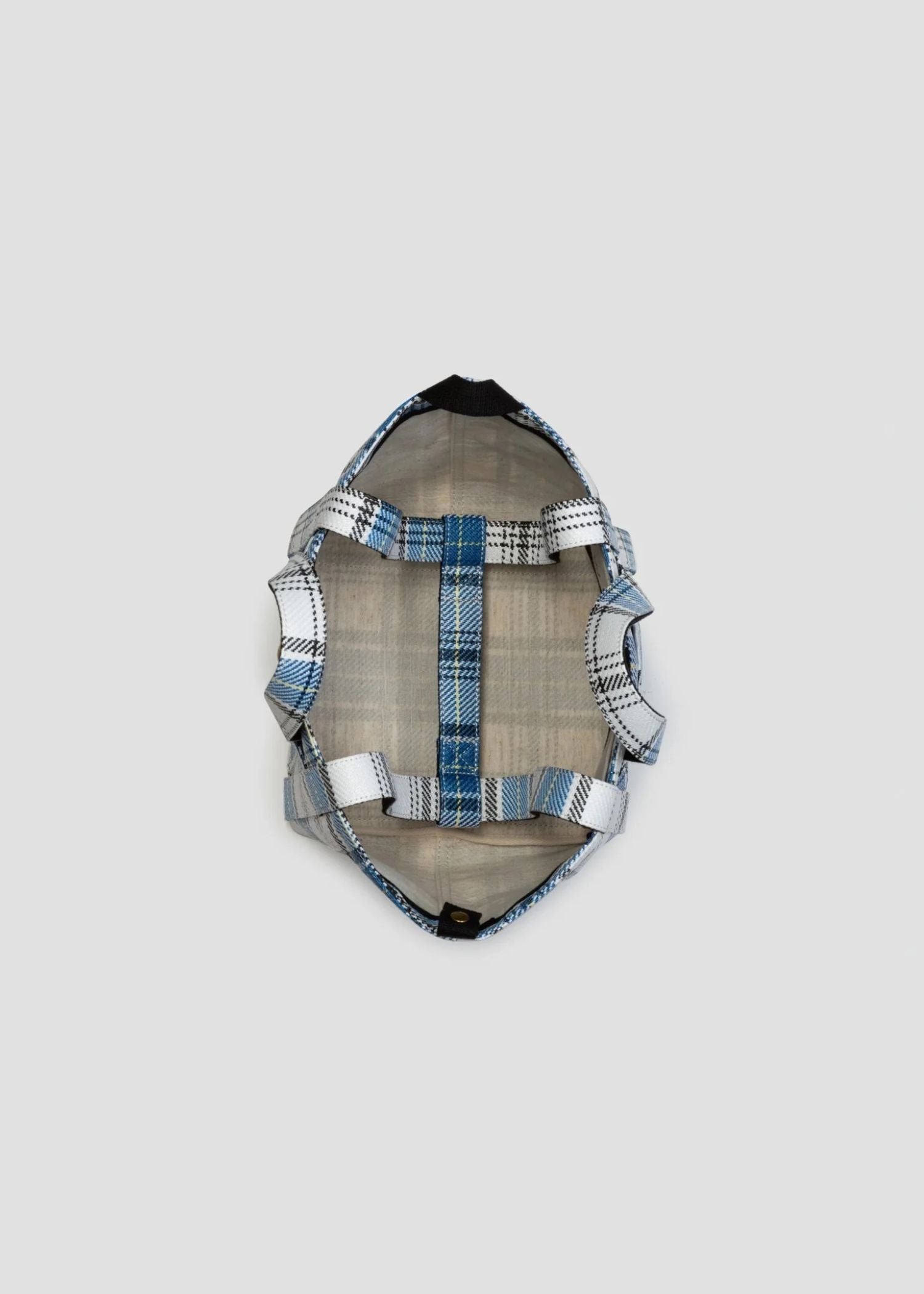 William Fan, Fan Bag S, Blue/White Checked, Tasche