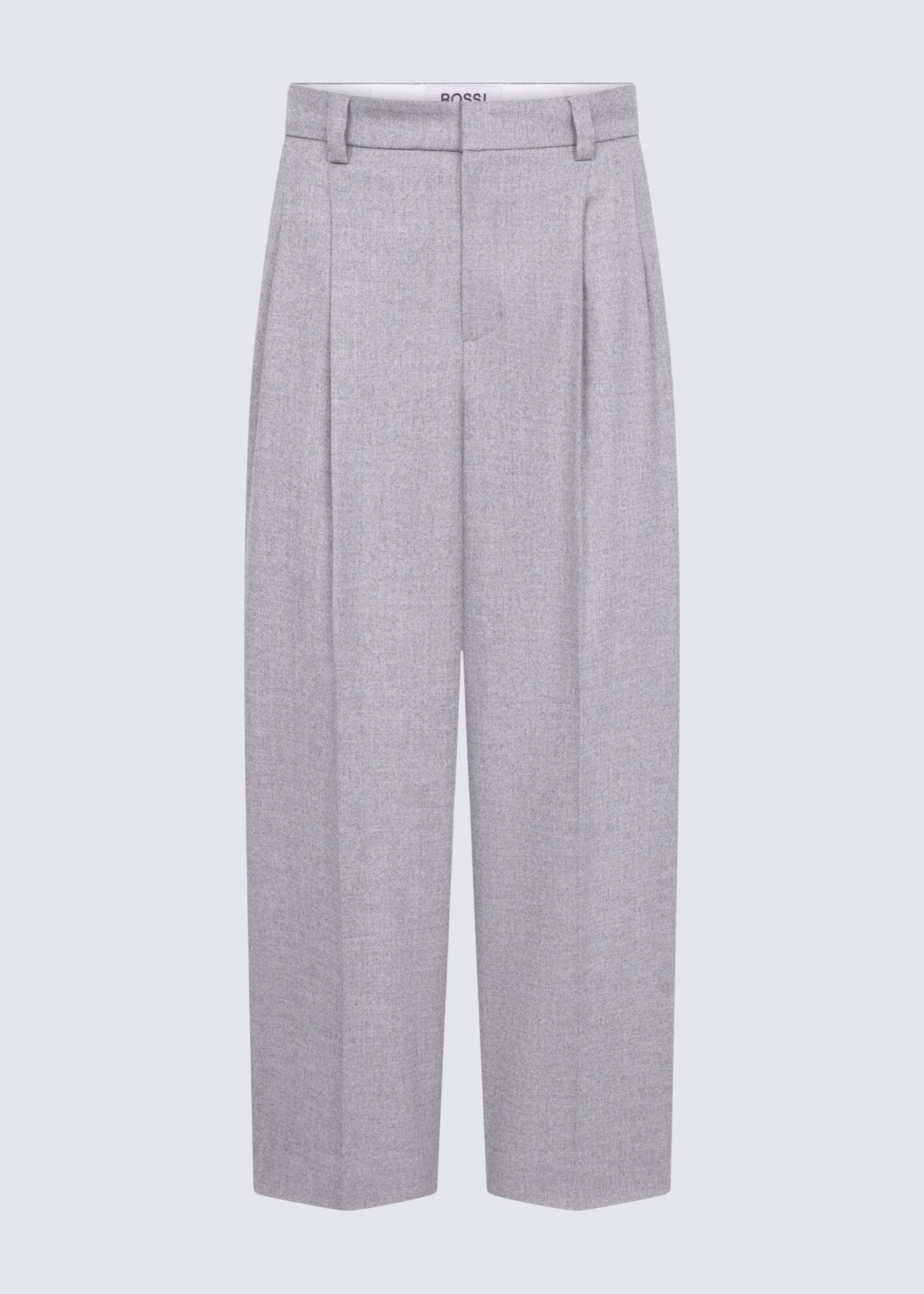 Rossi graue Hose aus Wollgemisch - Flatshot von vorn 