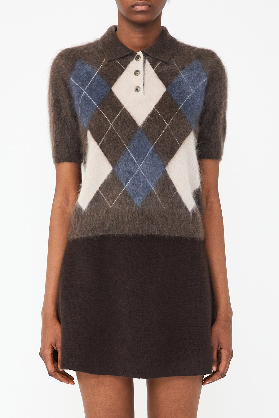 Giovanna, Wood Argyle, Pullover