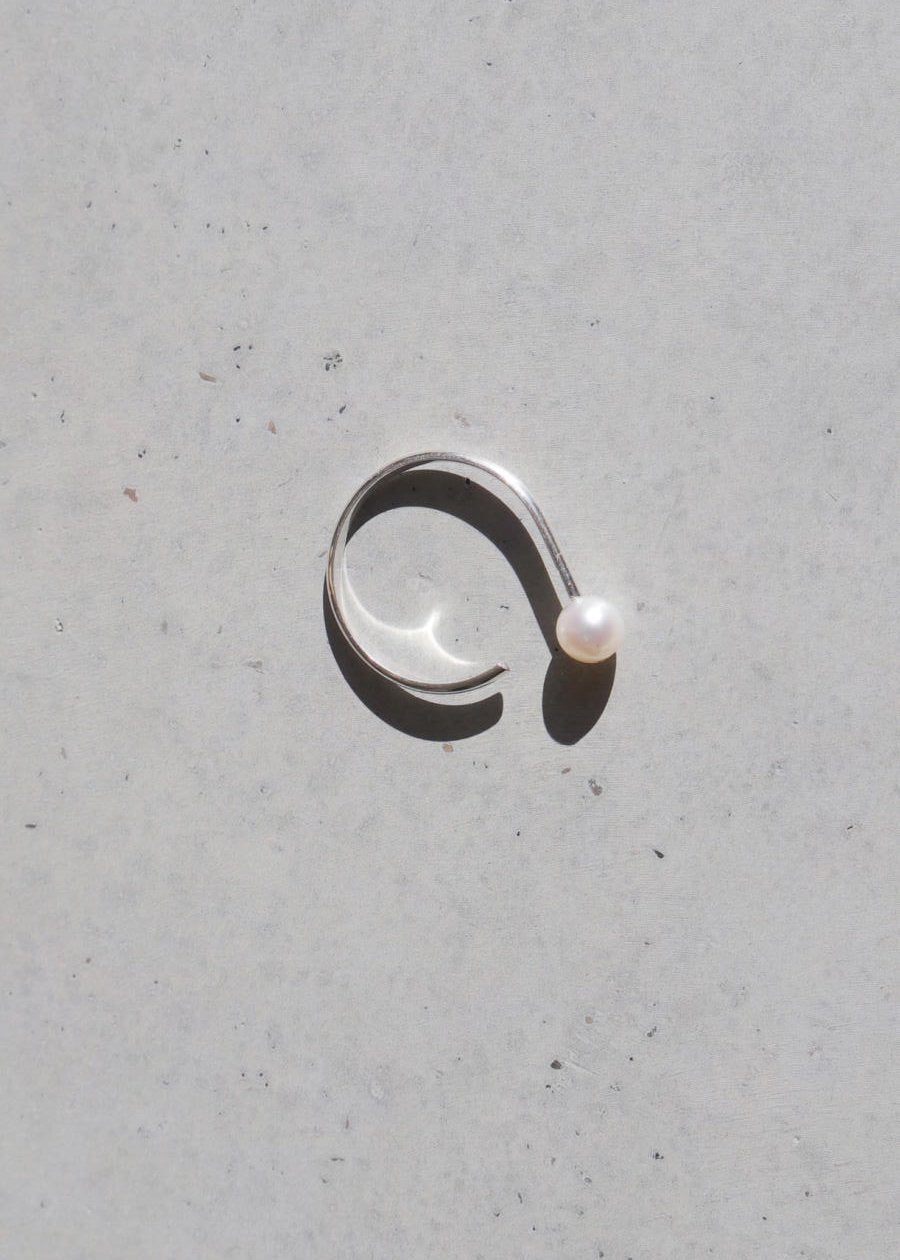 Mono Pearl,925er Silver/Freshwater Pearl, Ring