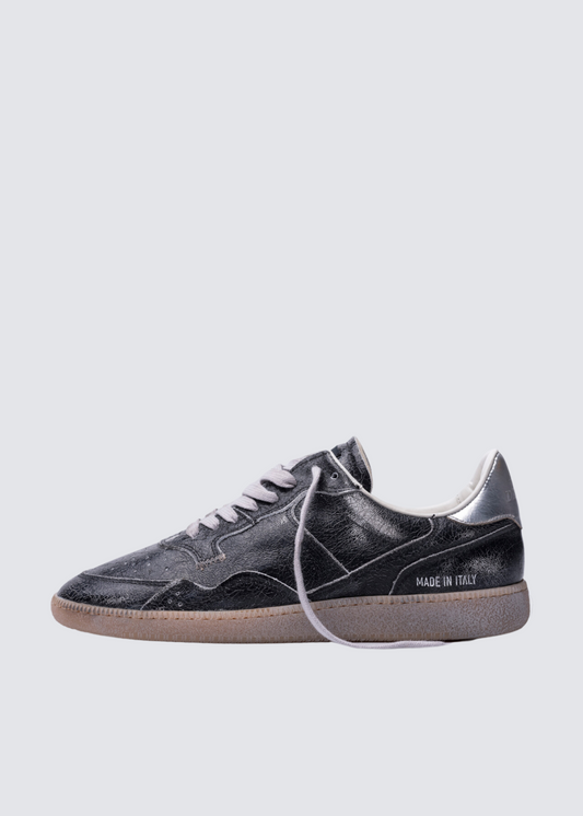 Mega T, Crinkle Black/Silver, sneakers 