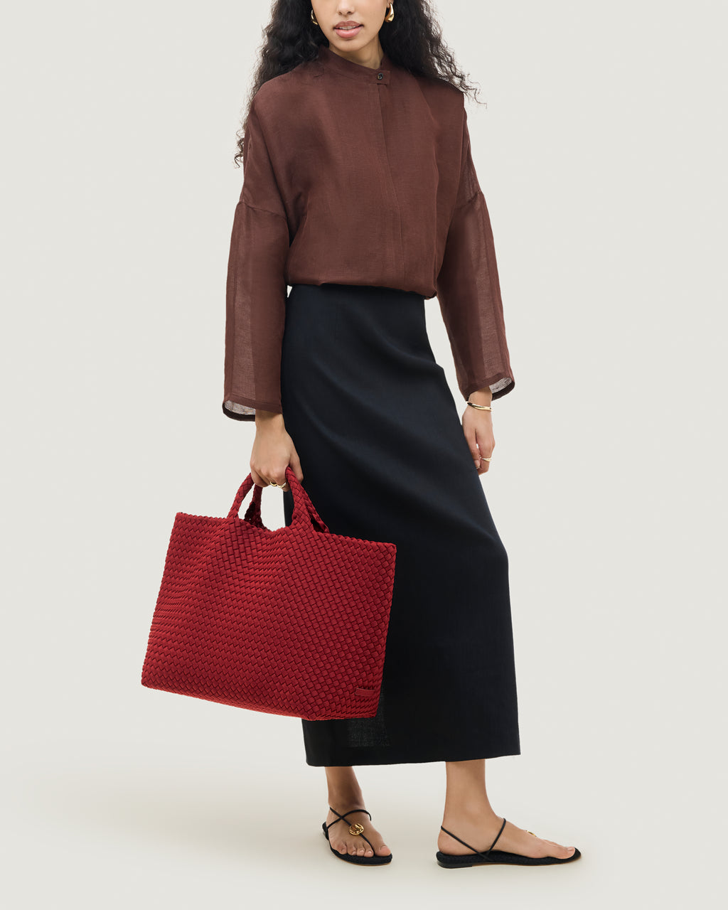 St. Barth, Rosso, Large Bag