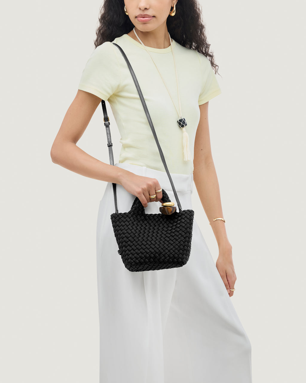 St. Barth, Onyx, Petit Beads Bag