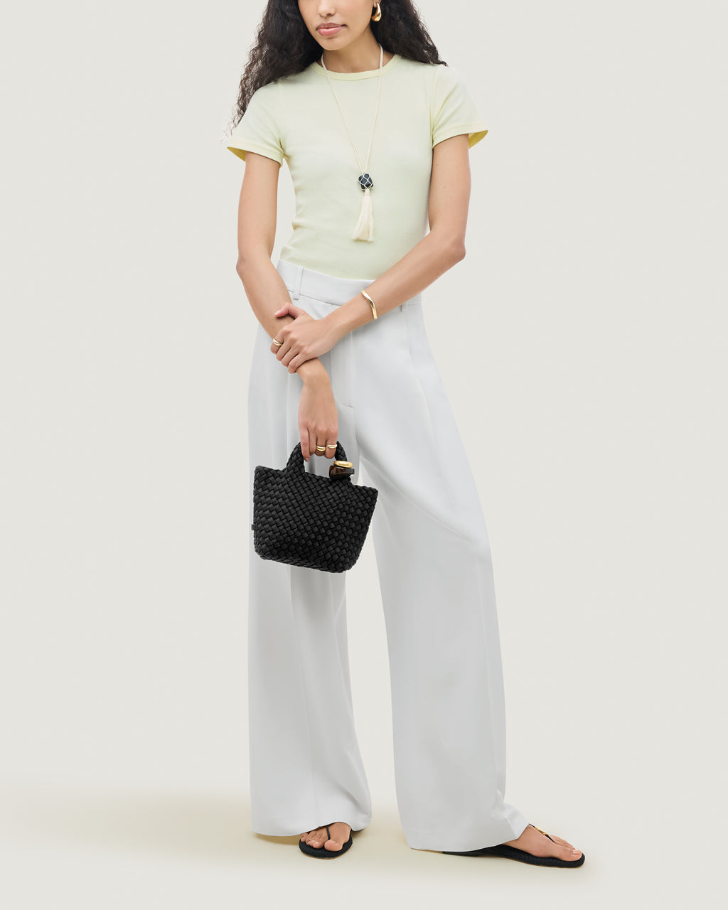 St. Barth, Onyx, Petit Beads Bag