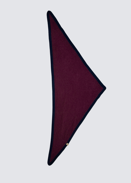 Triangle Duo, Bordeaux/Navy, Schal