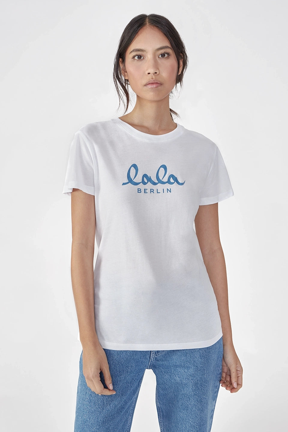 Cara, White/Blue, T-Shirt