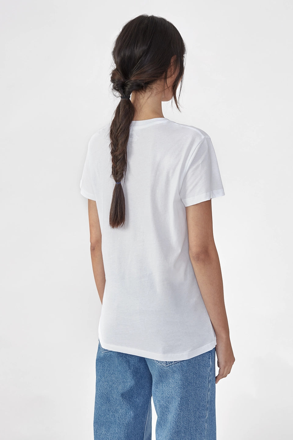 Cara, White/Blue, T-Shirt