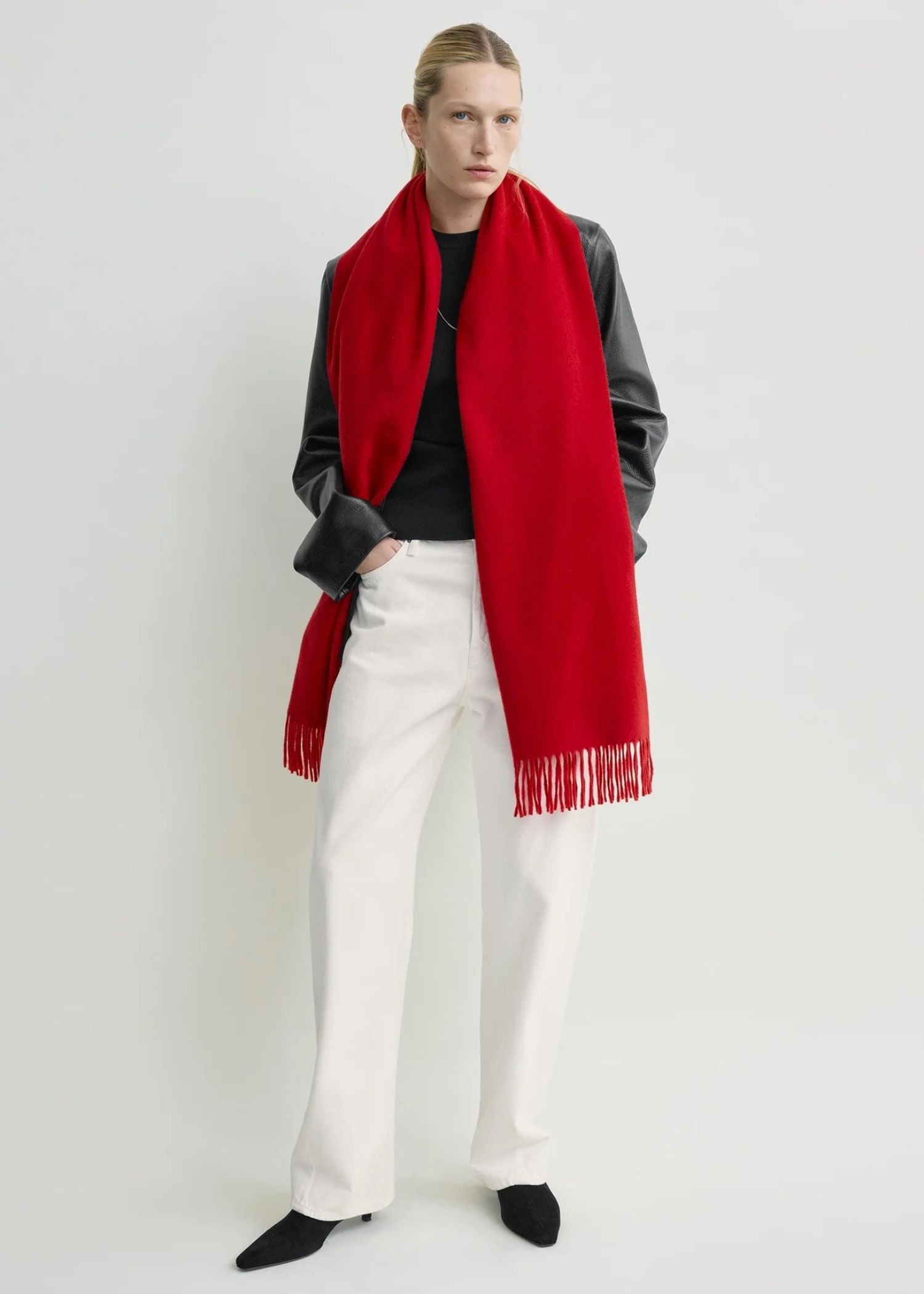 Toteme, Cashmere, Red, Schal