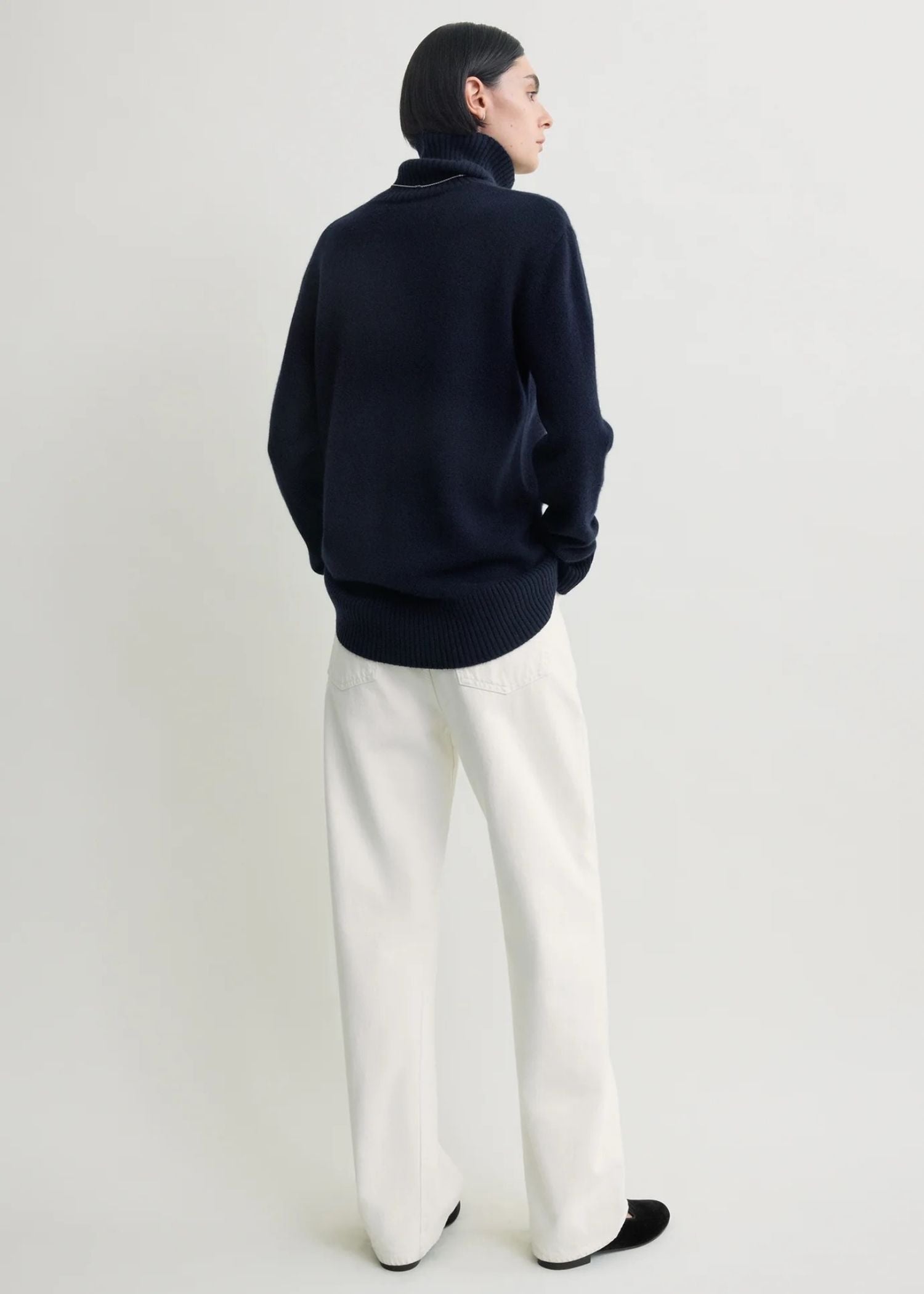 Toteme, Cashmere Turtleneck, Navy, Pullover