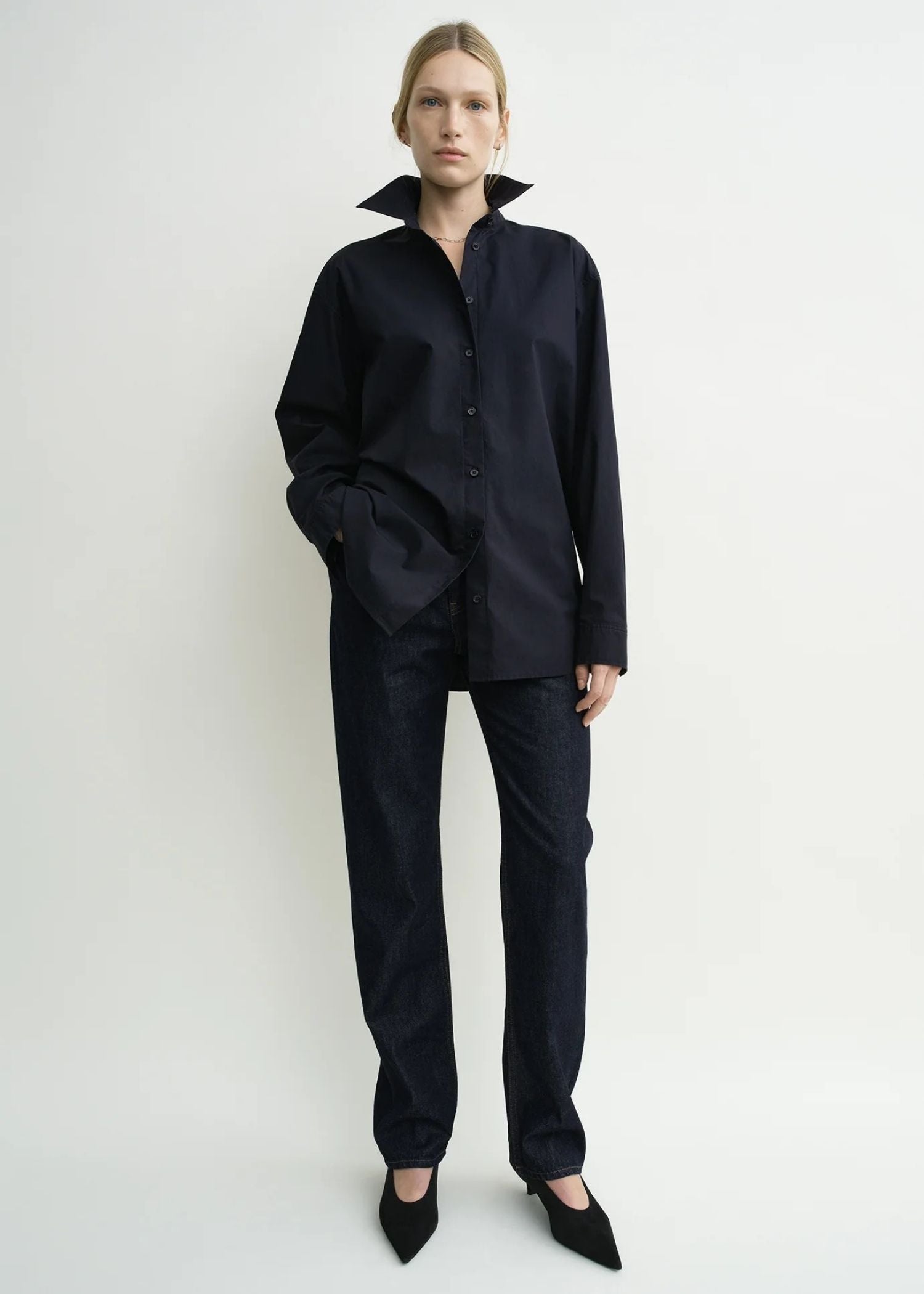 Toteme, Classic Tumbled, Midnight, Hemd